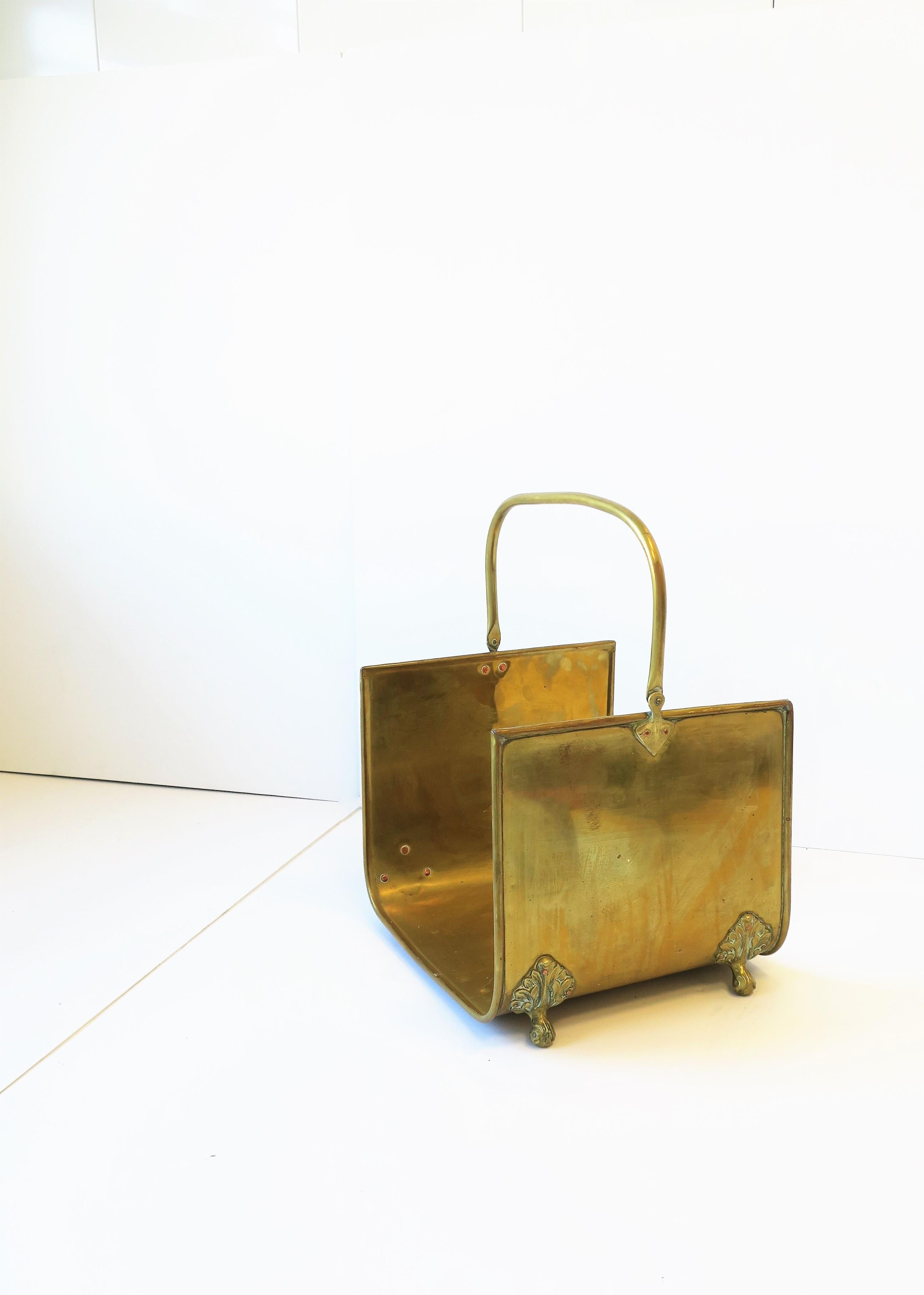 brass wood holder