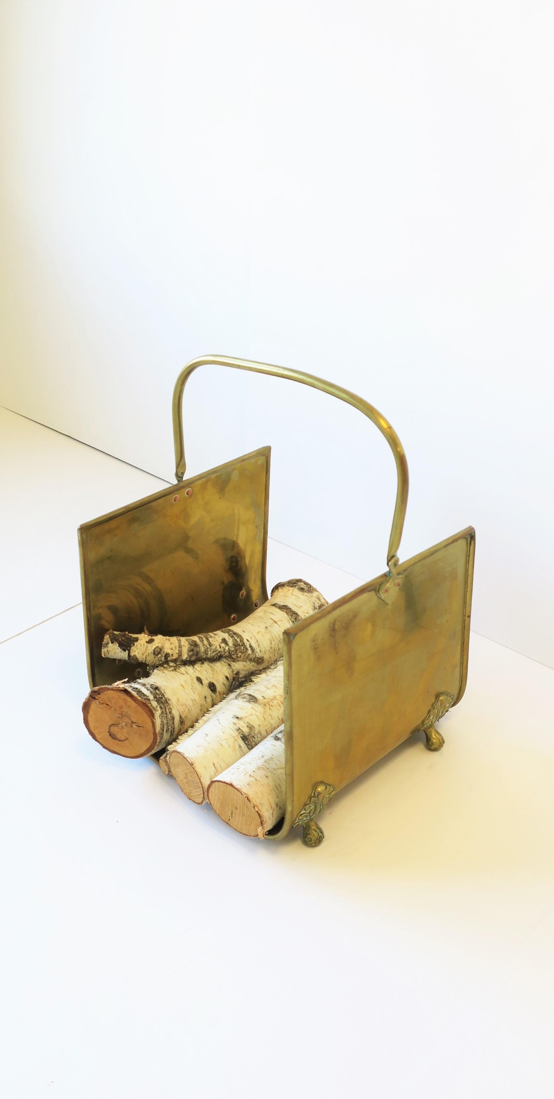 brass log holder