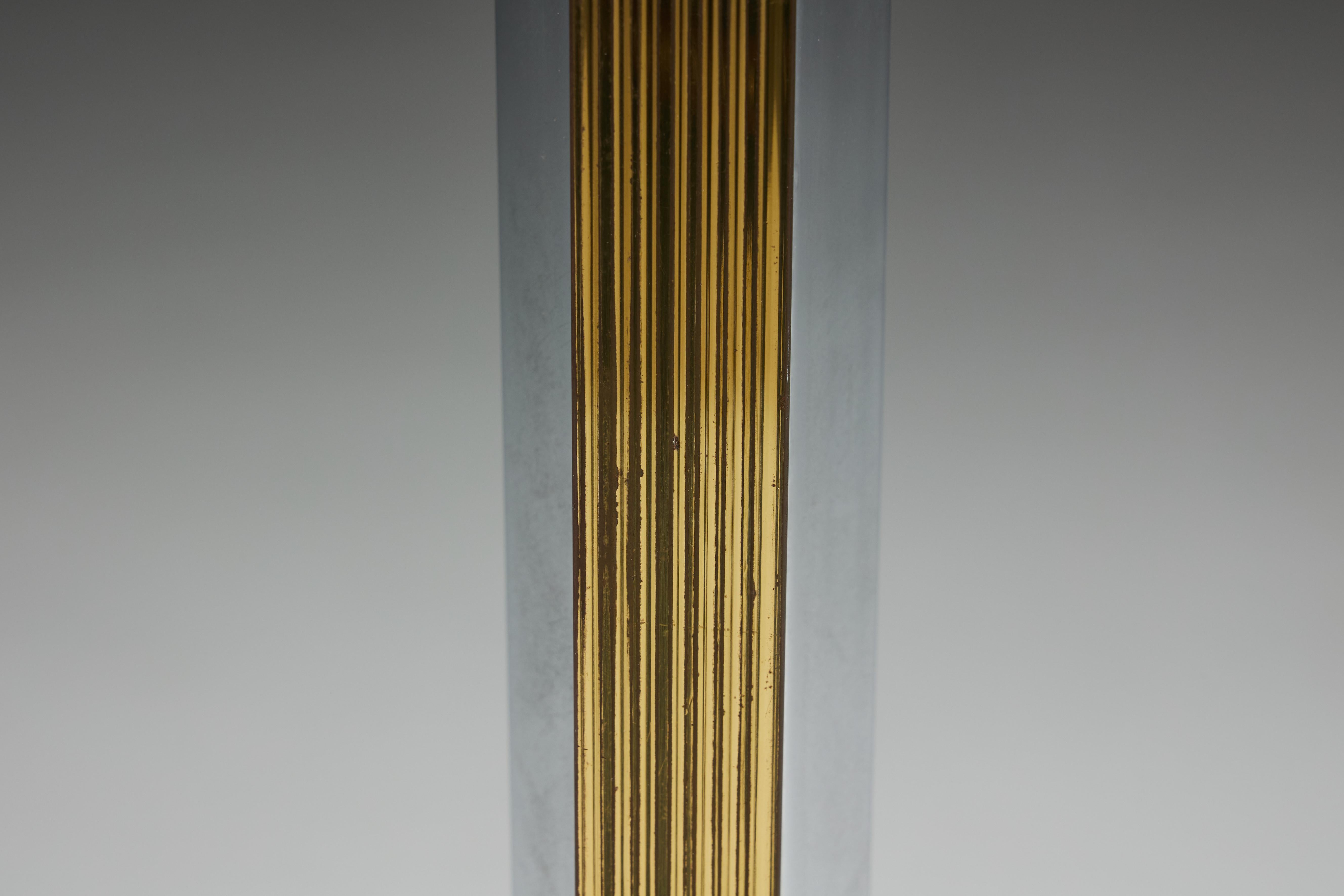 Regency Brass Floor Lamp, Italy, 1970s For Sale 7