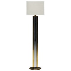 Lampada da terra Regency in ottone, Italia, anni '70