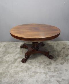 Regency Brass Inlaid Rosewood Centre Table