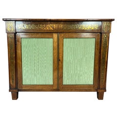 Regency Brass Inlaid Rosewood Credenza