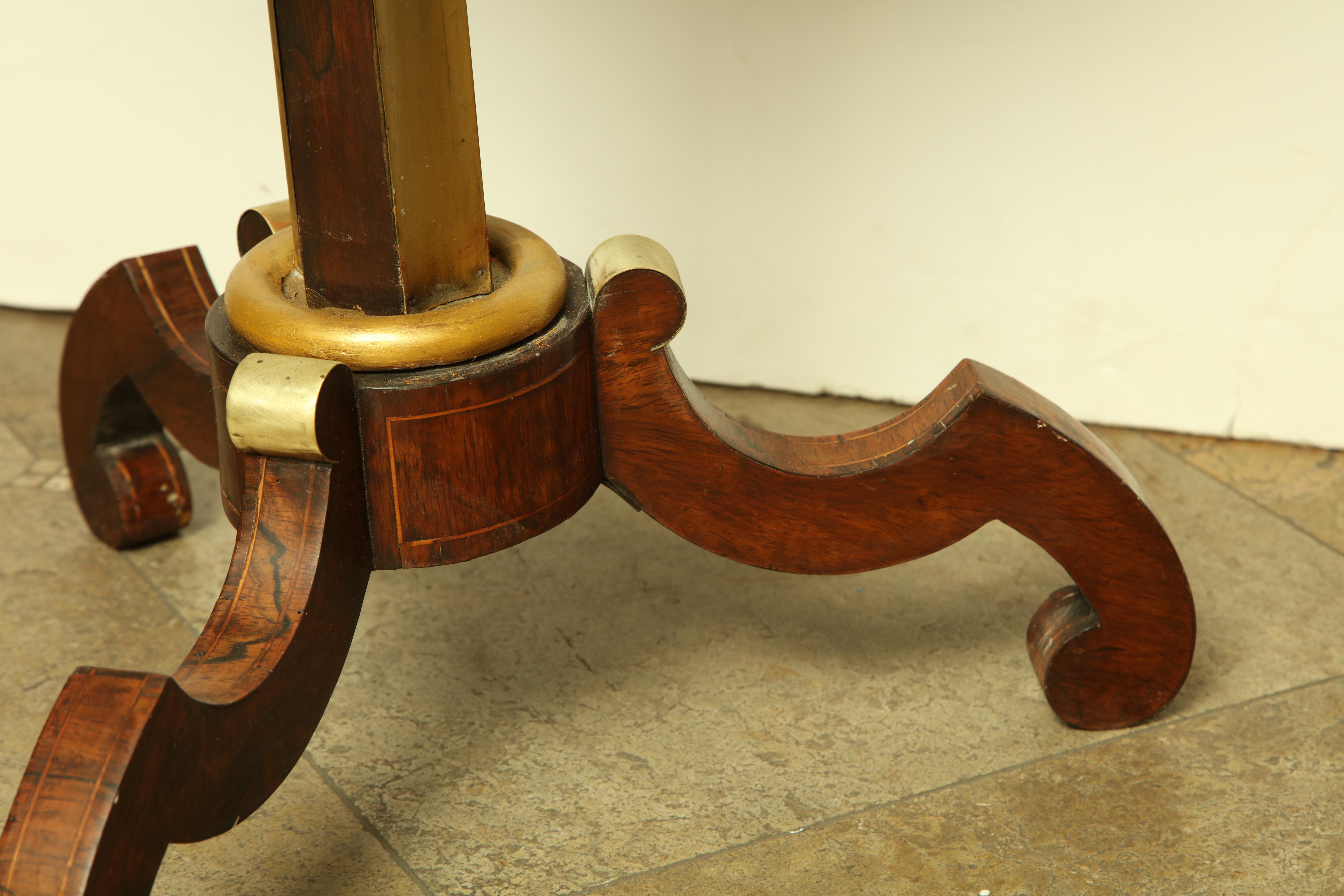 Regency Brass Inlaid Side Table 5