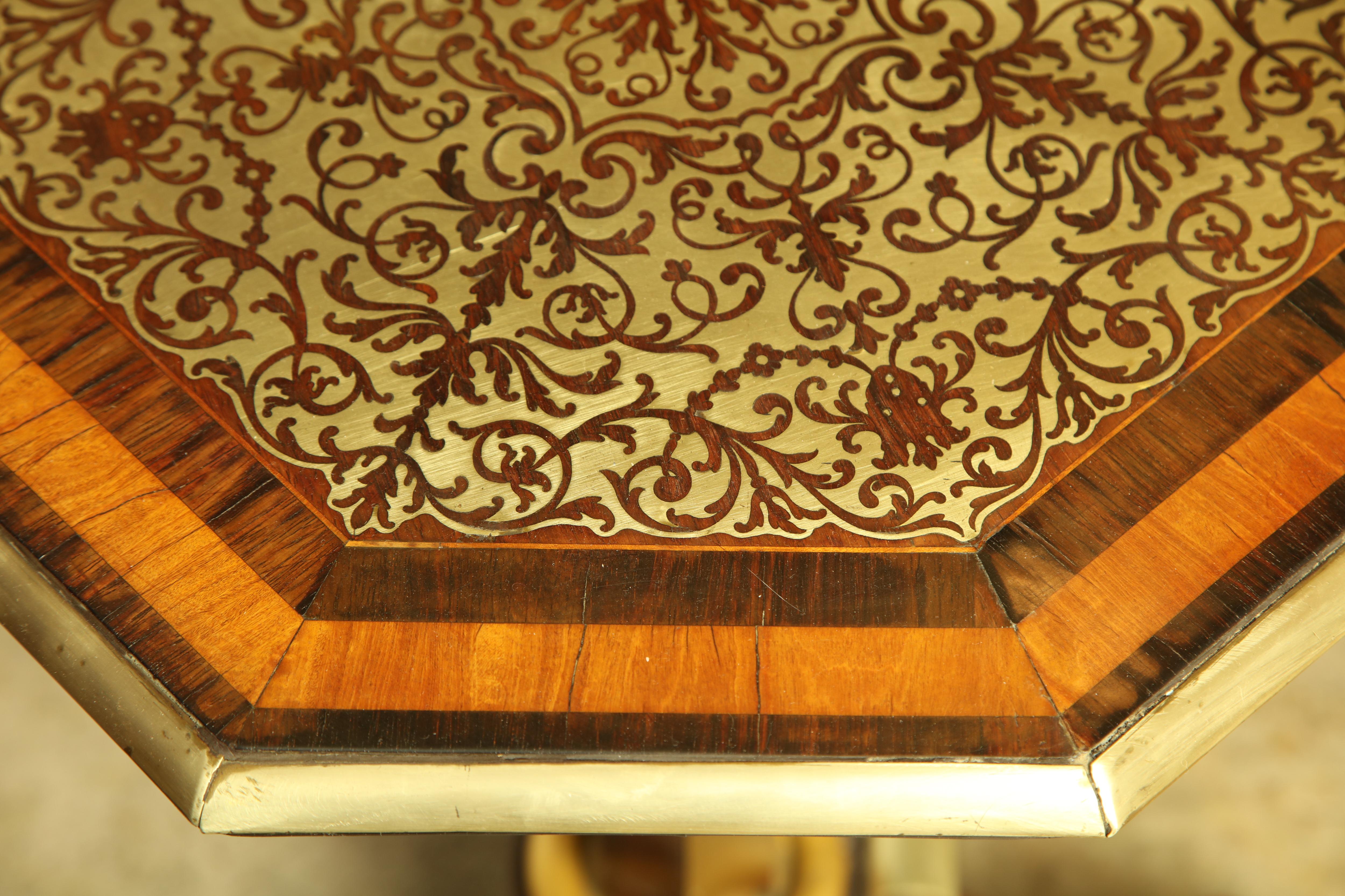 Regency Brass Inlaid Side Table 9