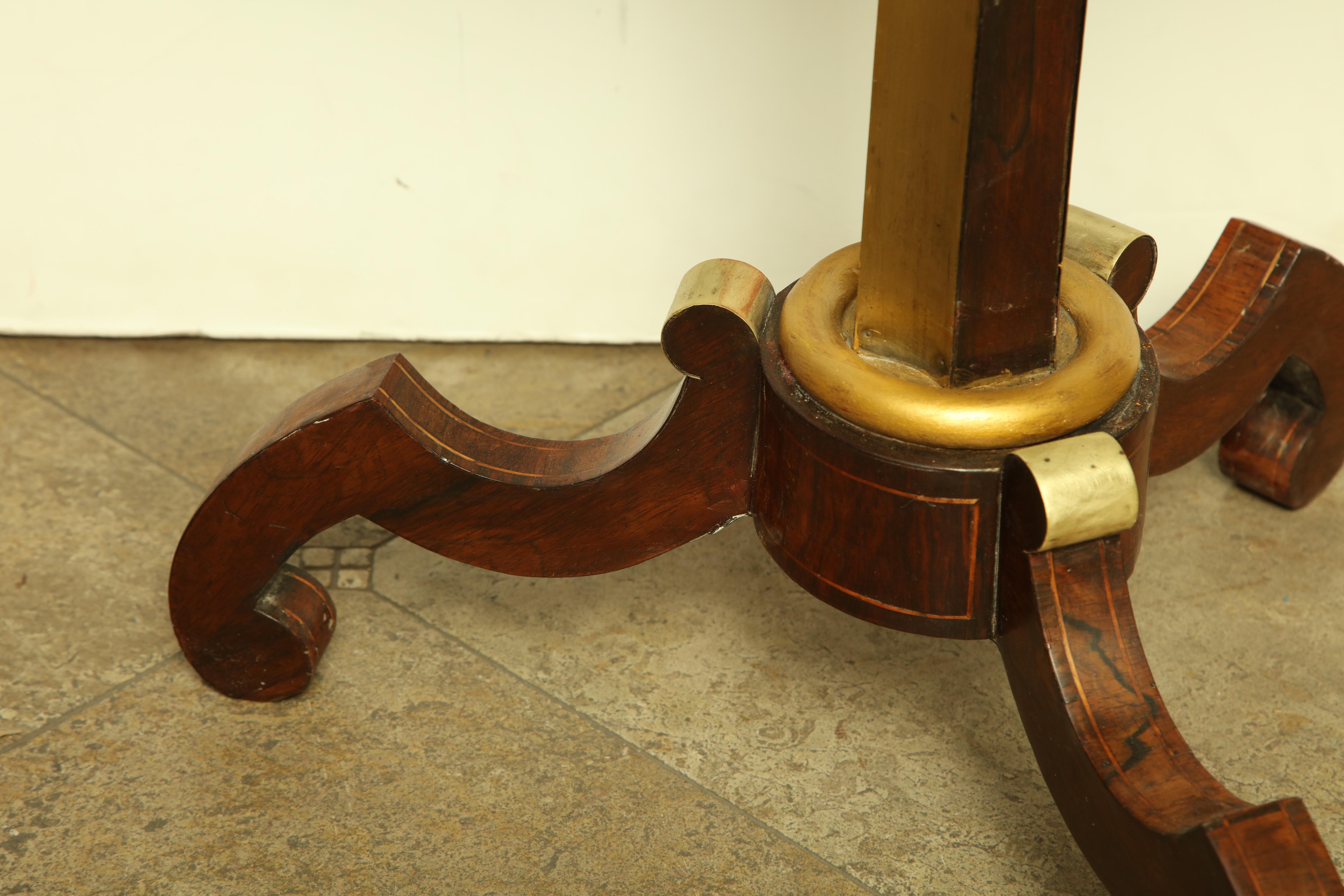 Regency Brass Inlaid Side Table 1