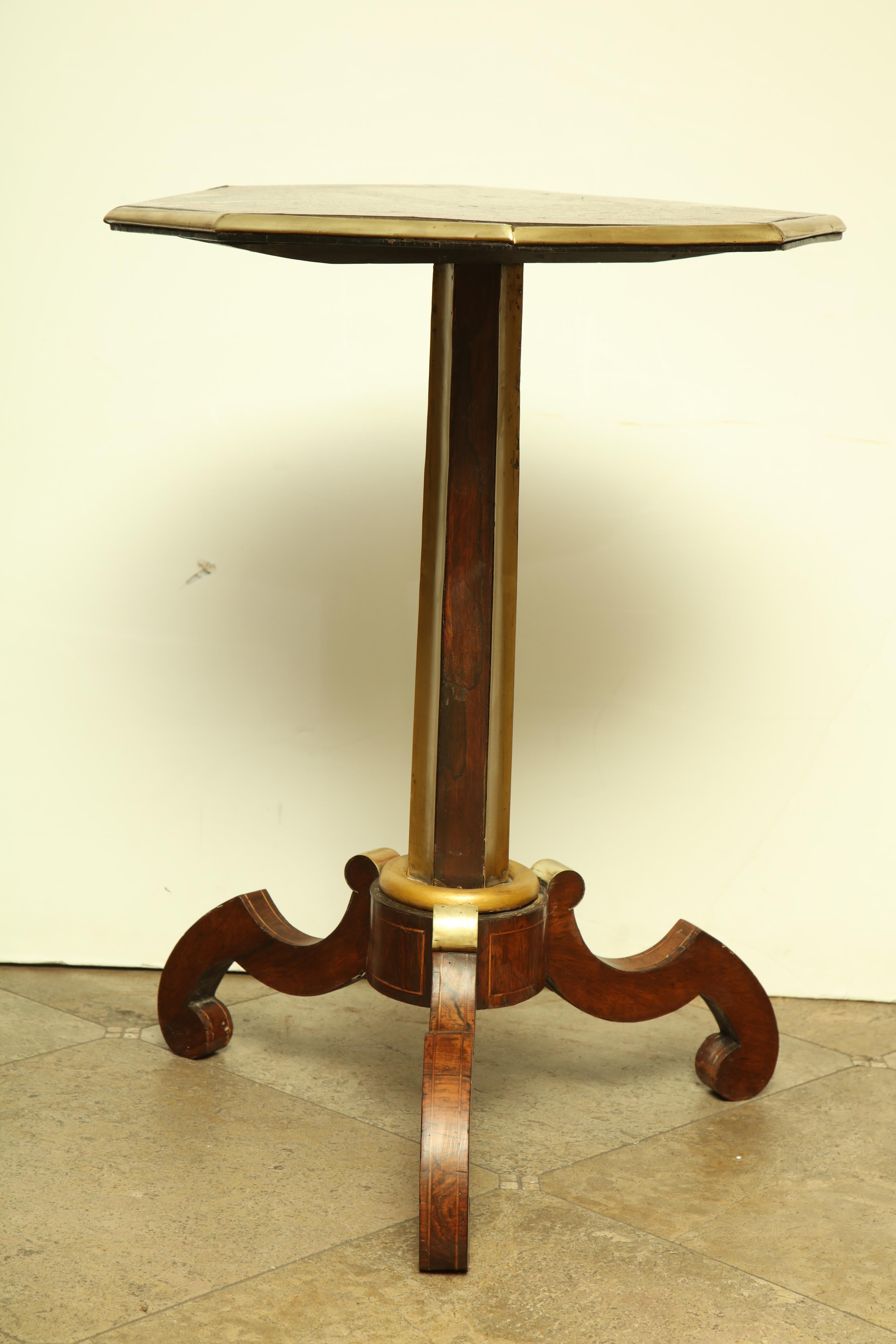 Regency Brass Inlaid Side Table 4