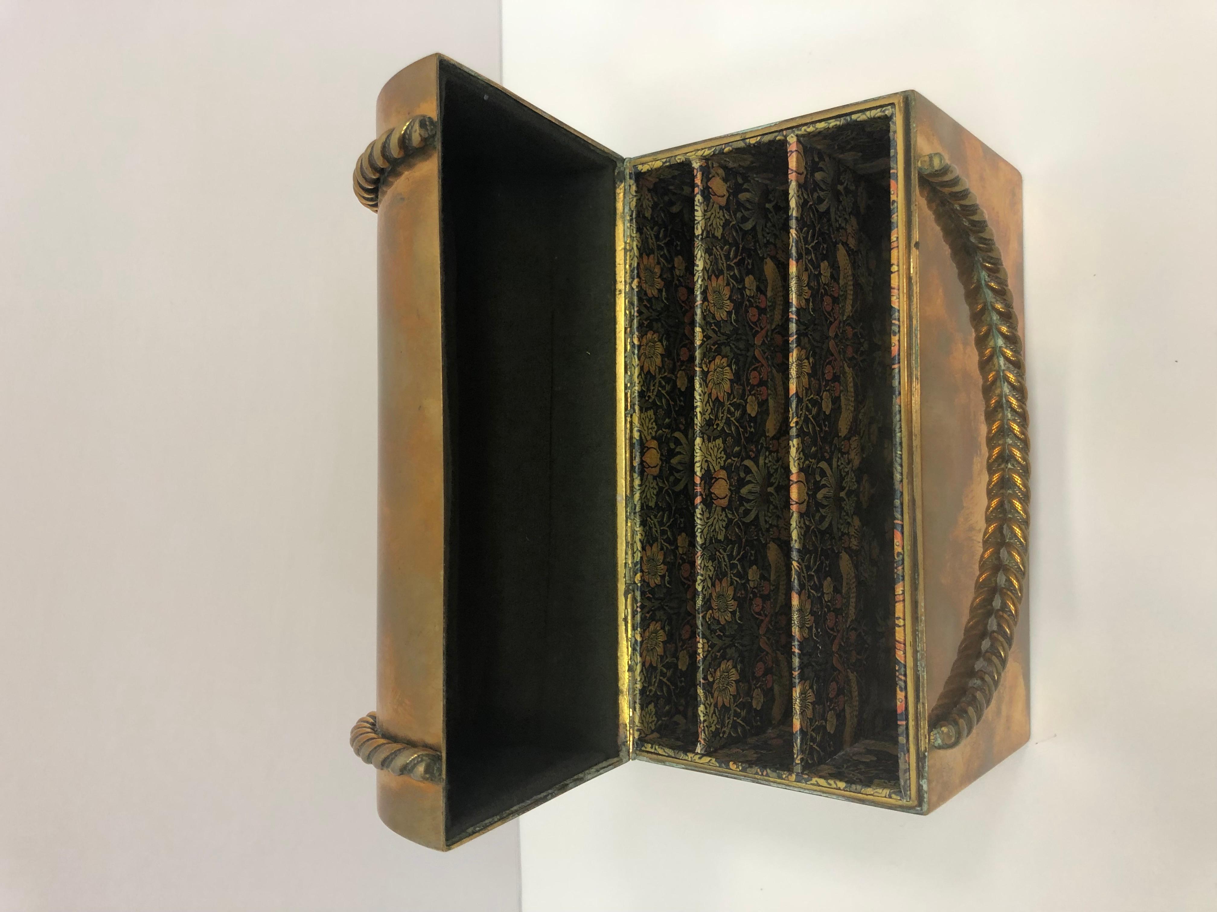 Regency Brass Letter Card Box, England, 1820 For Sale 5