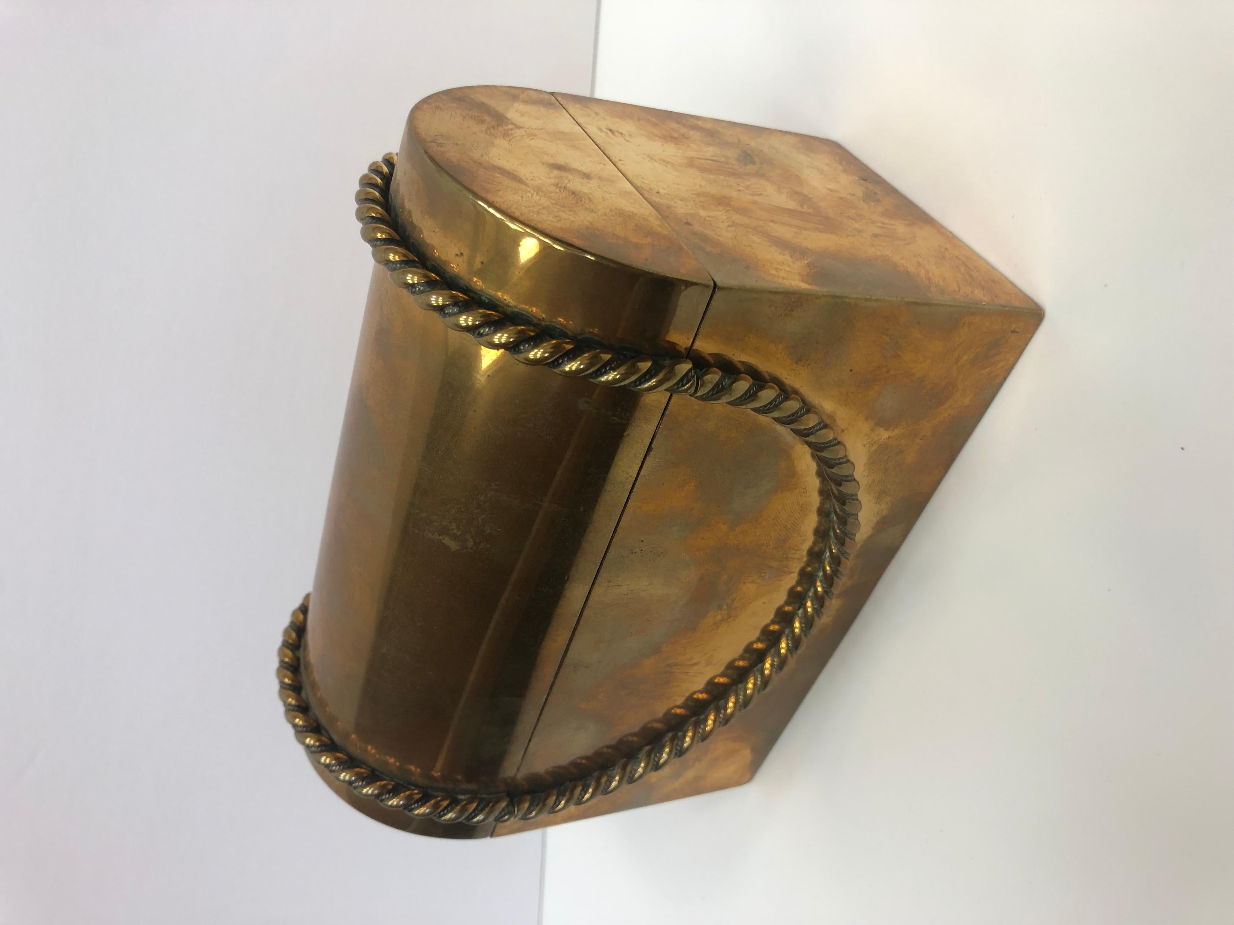 Regency Brass Letter Card Box, England, 1820 In Good Condition For Sale In Stamford, CT