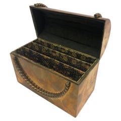 Regency Brass Letter Card Box, England, 1820