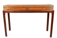 Regency Brass Mounted Mahogany Gun Box On Later Base