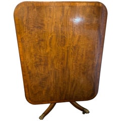 Regency Breakfast Table Tilt Top Mahogany & Rosewood Banded, circa 1810