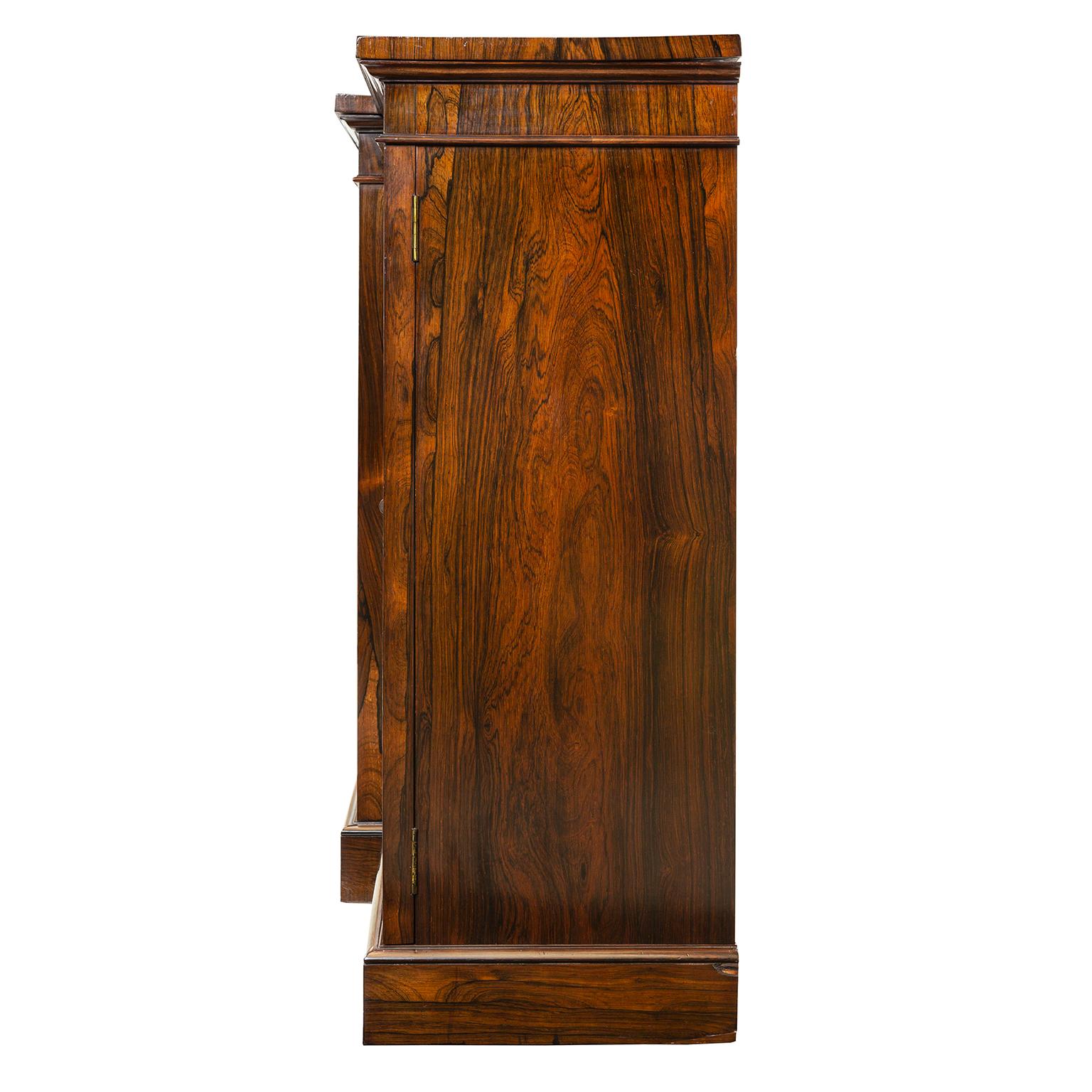 19th Century Regency Breakfront Bookcase Cabinet