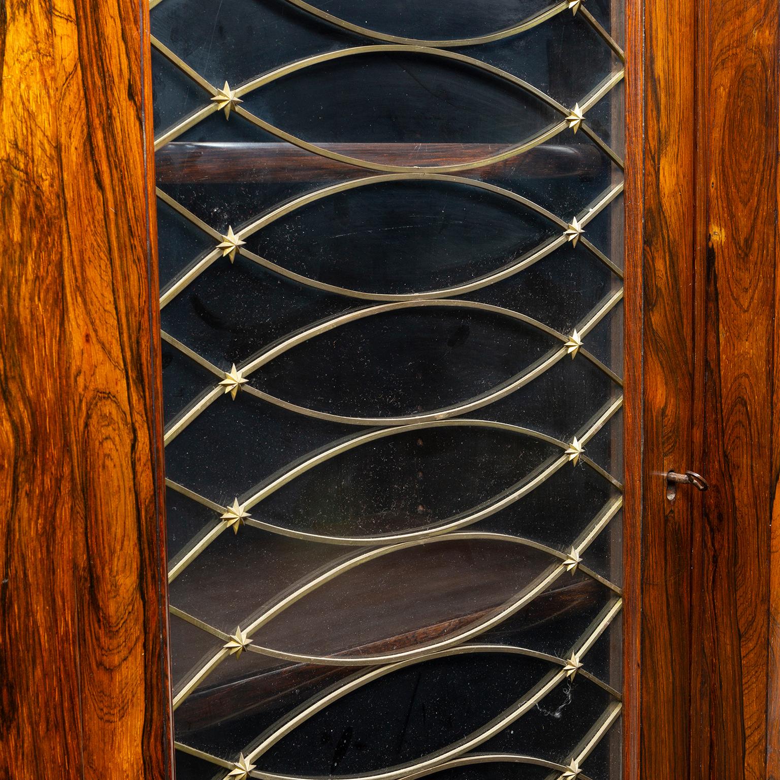 Regency Breakfront Bookcase Cabinet 1