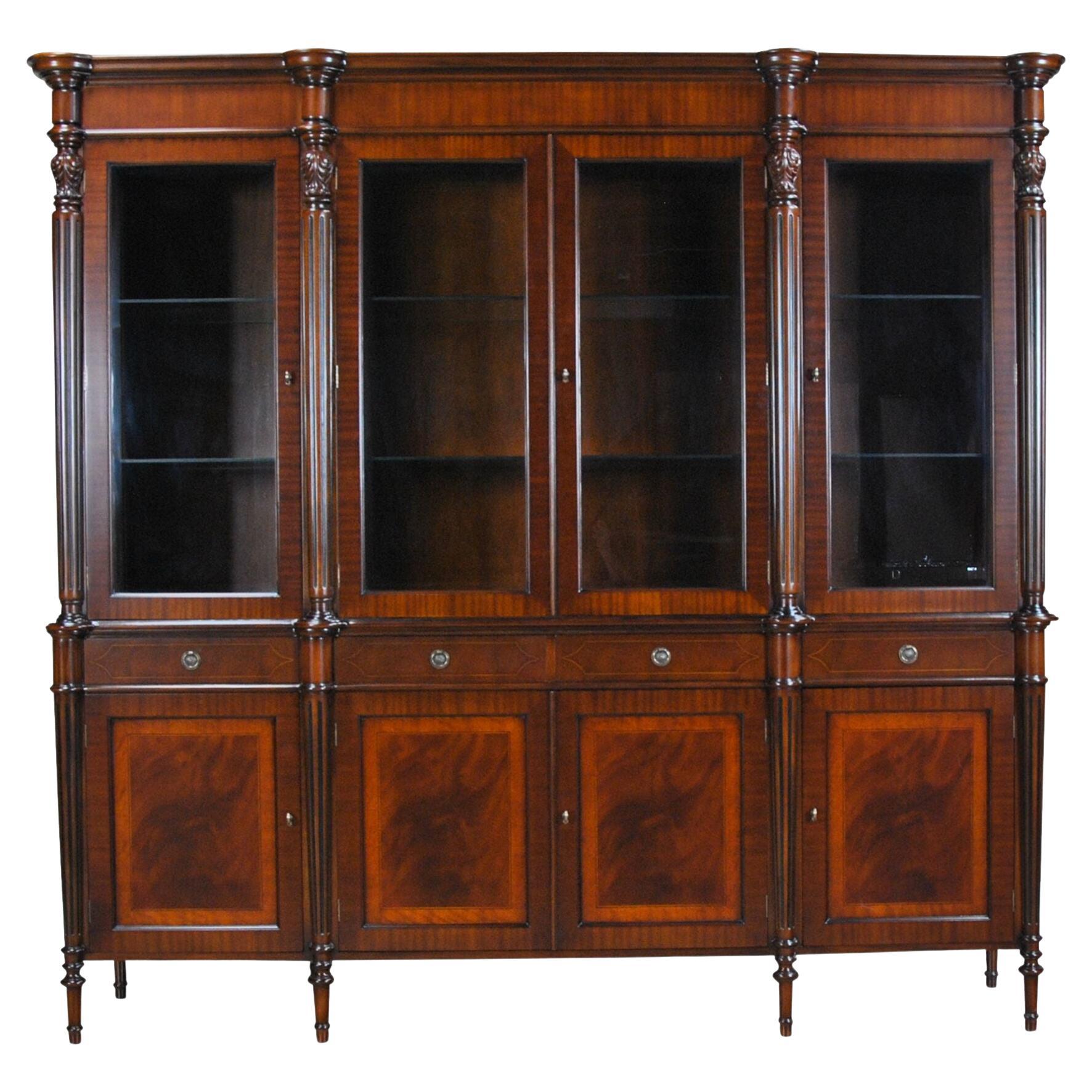 Regency Breakfront China Cabinet For