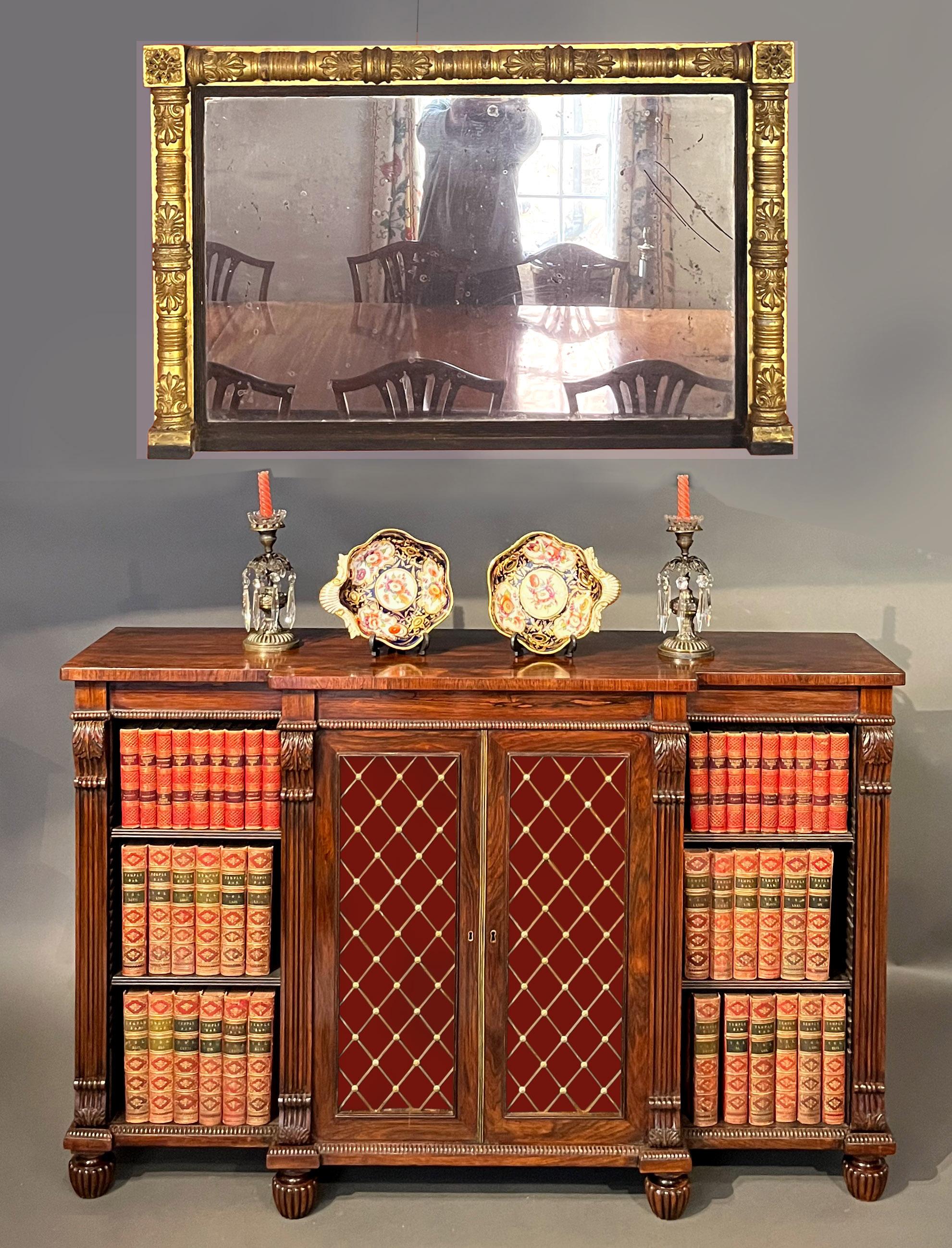 Regency breakfront side cabinet attributed to Gillows of Lancaster For Sale 9