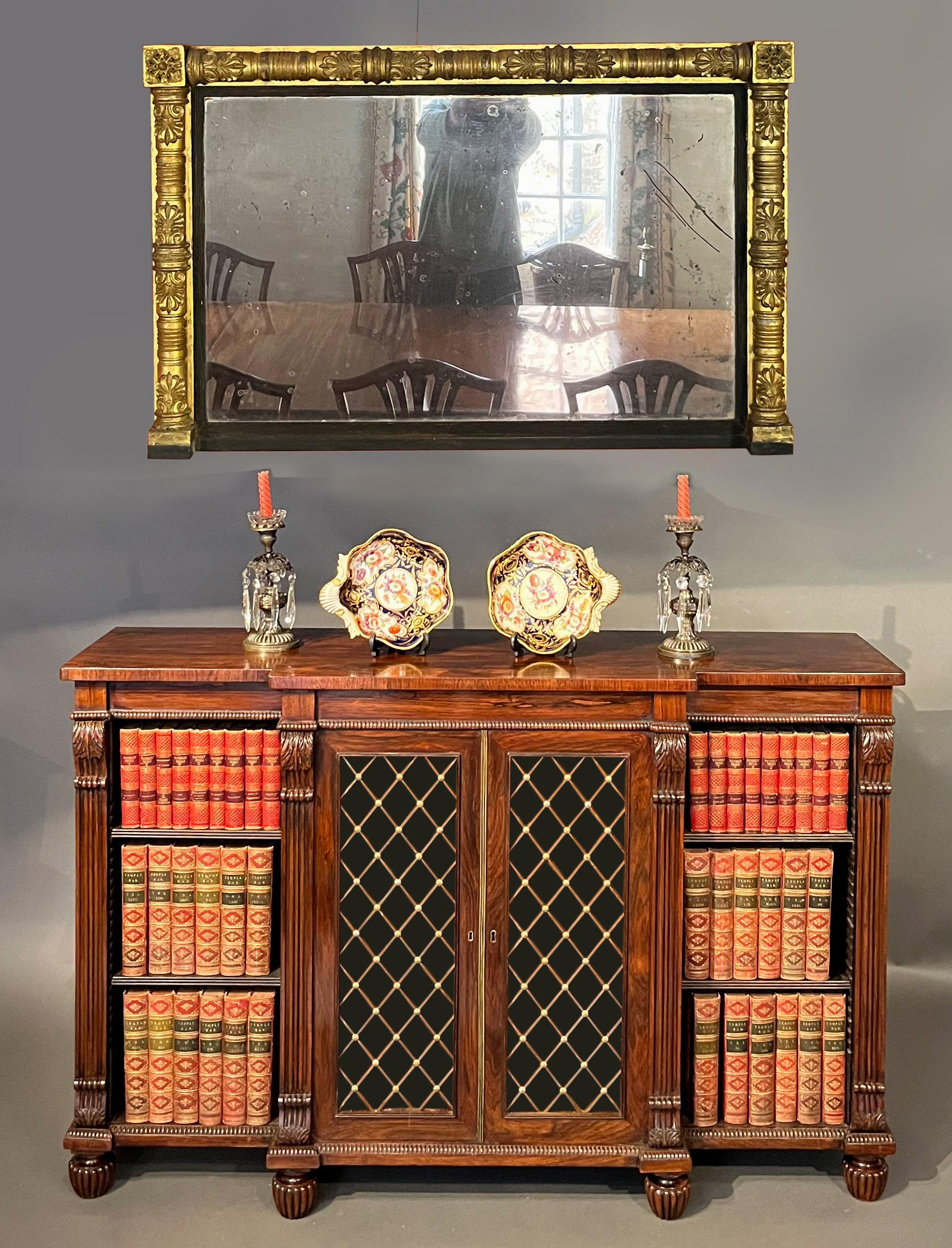 Regency breakfront side cabinet attributed to Gillows of Lancaster For Sale 10