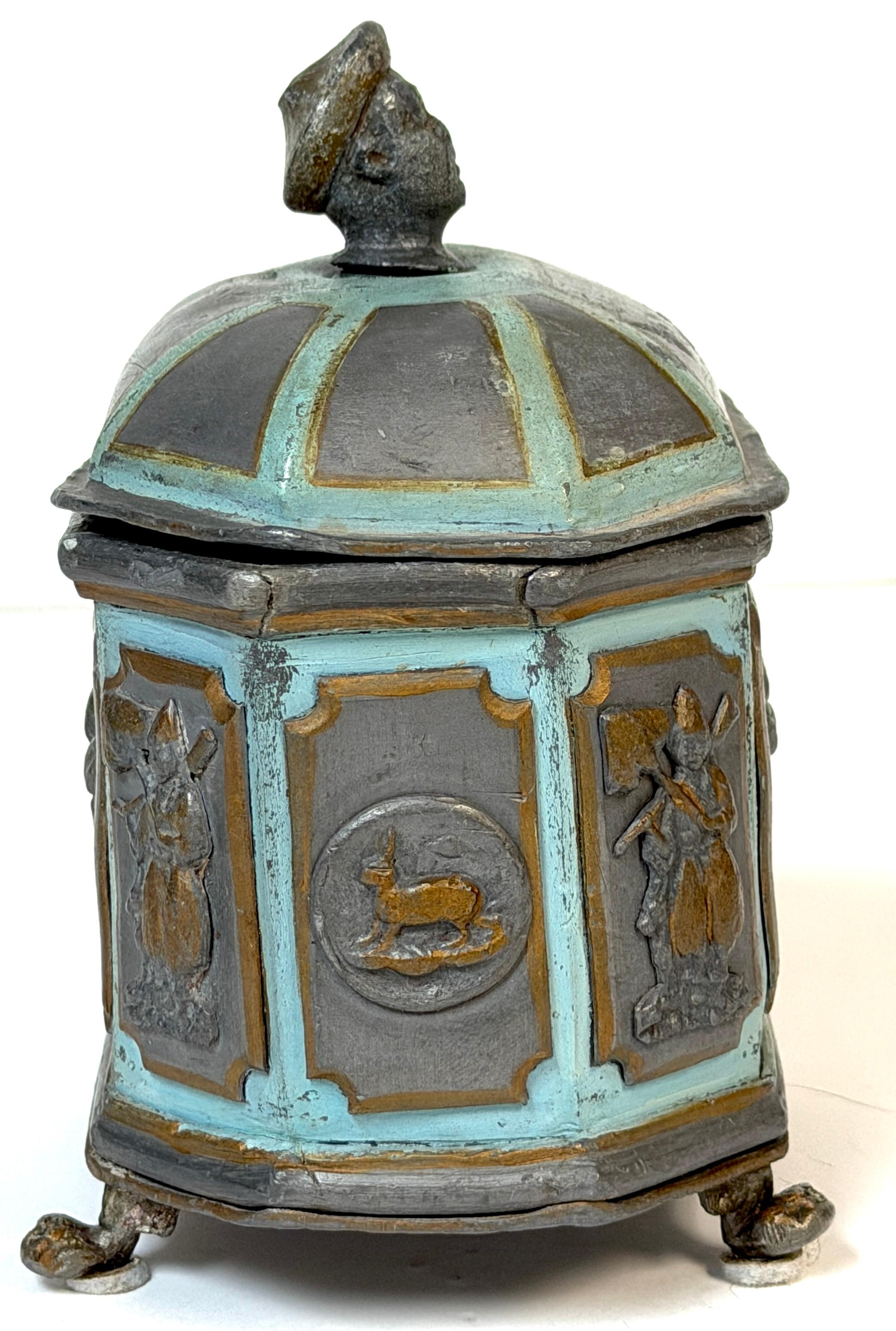 Cast Regency “Brighton Pavilion” Tea Caddy or Tobacco Box England, circa 1820–1830 For Sale