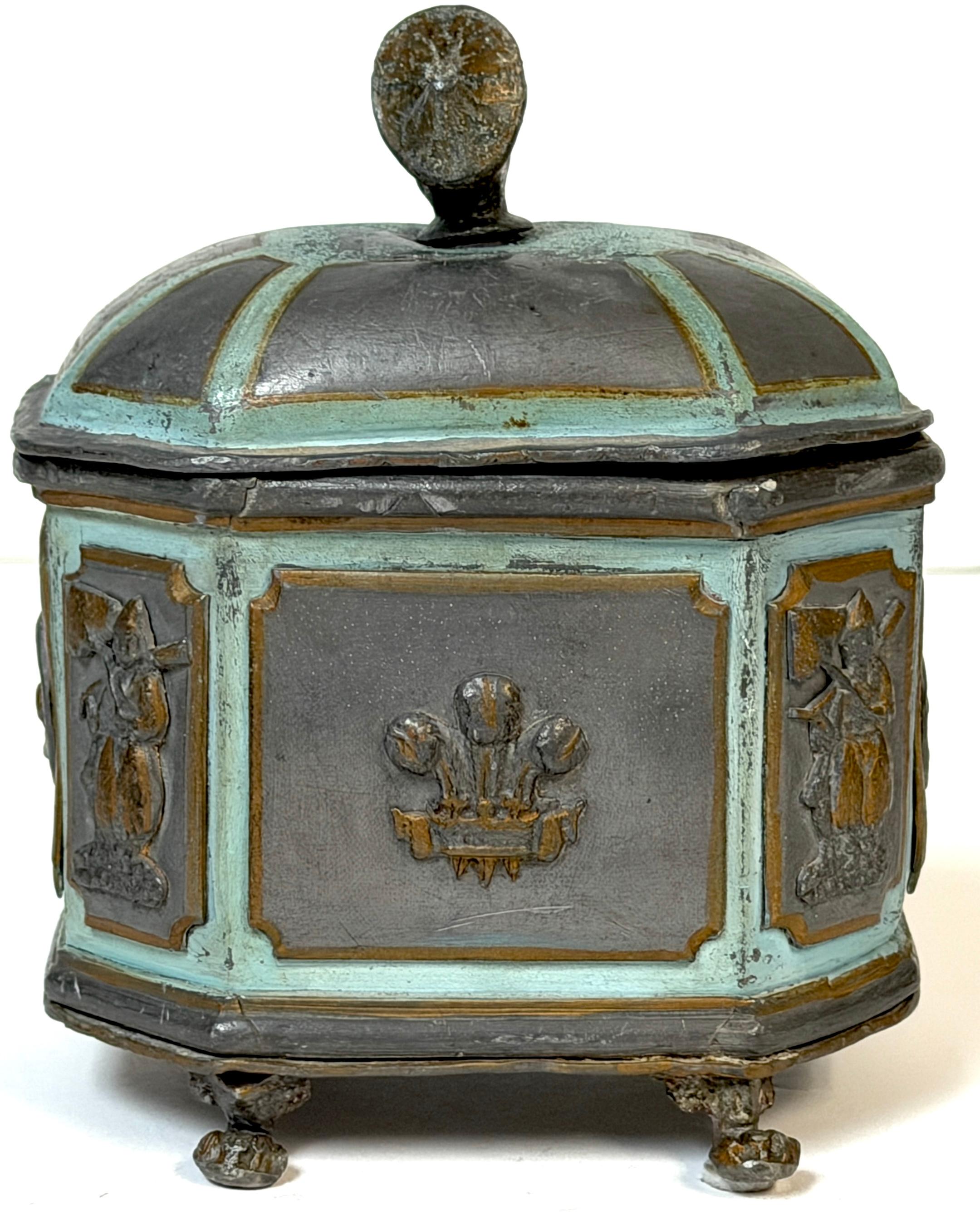 Regency “Brighton Pavilion” Tea Caddy or Tobacco Box England, circa 1820–1830 In Good Condition For Sale In West Palm Beach, FL