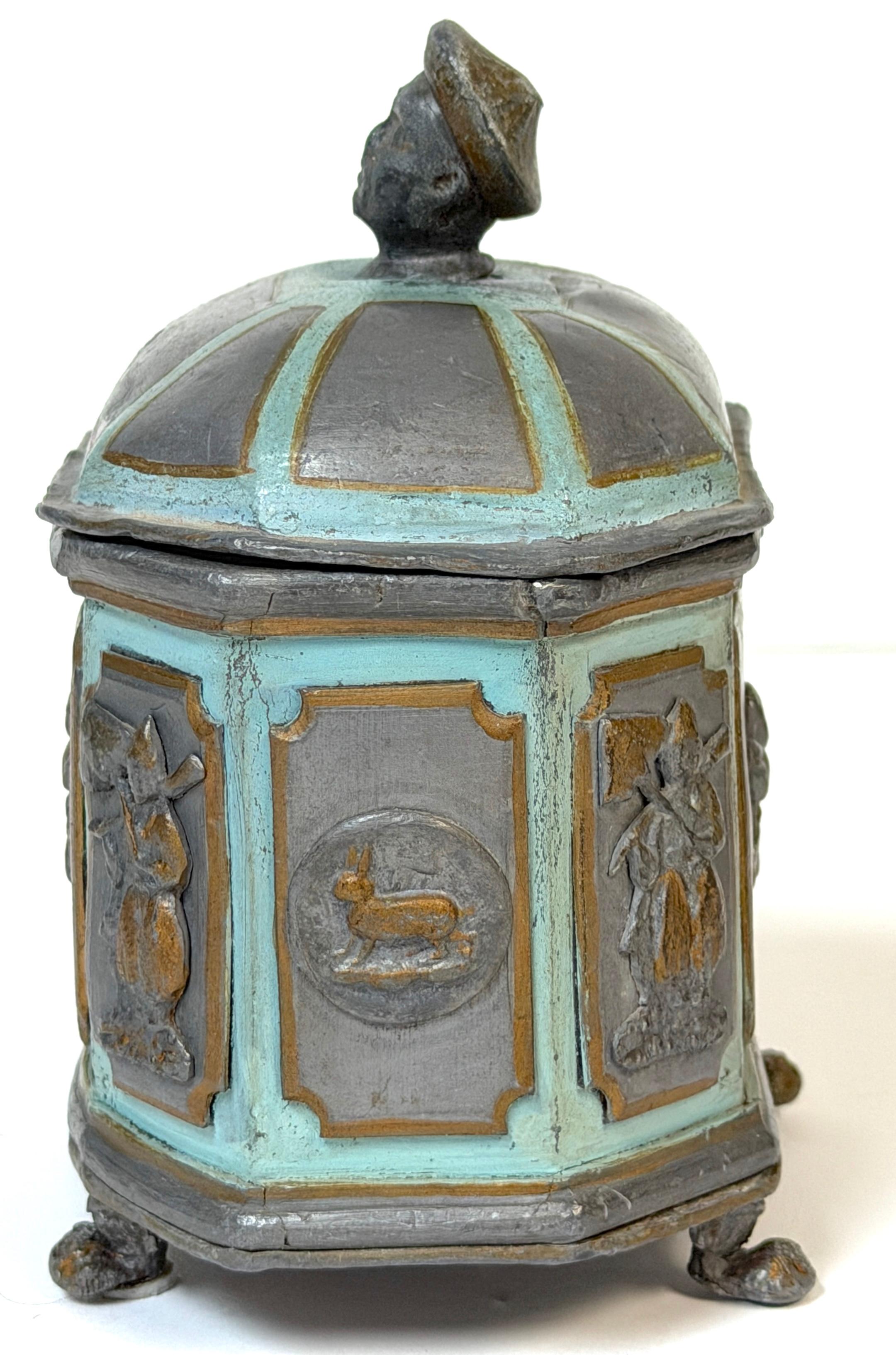 19th Century Regency “Brighton Pavilion” Tea Caddy or Tobacco Box England, circa 1820–1830 For Sale