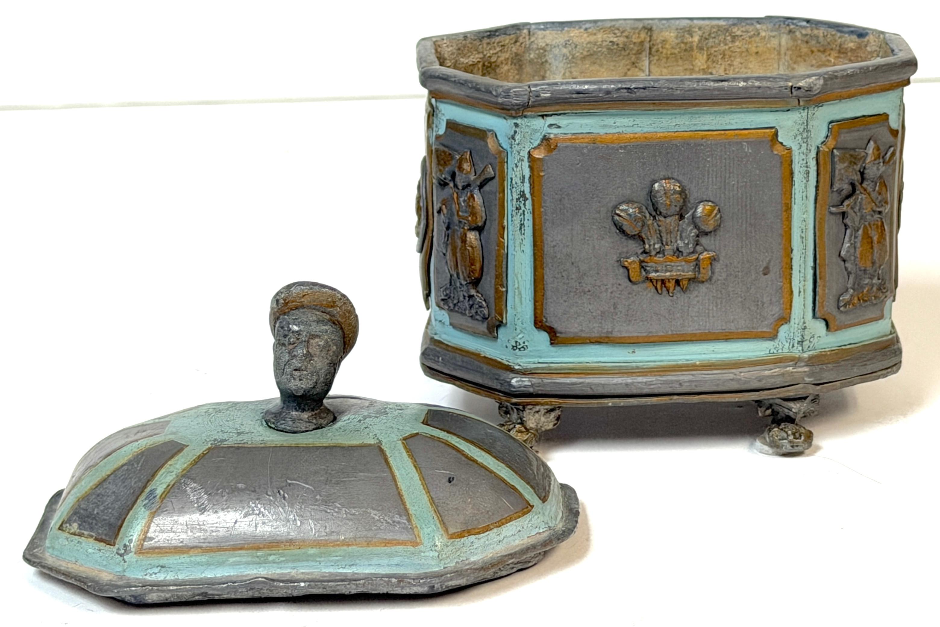 Lead Regency “Brighton Pavilion” Tea Caddy or Tobacco Box England, circa 1820–1830 For Sale