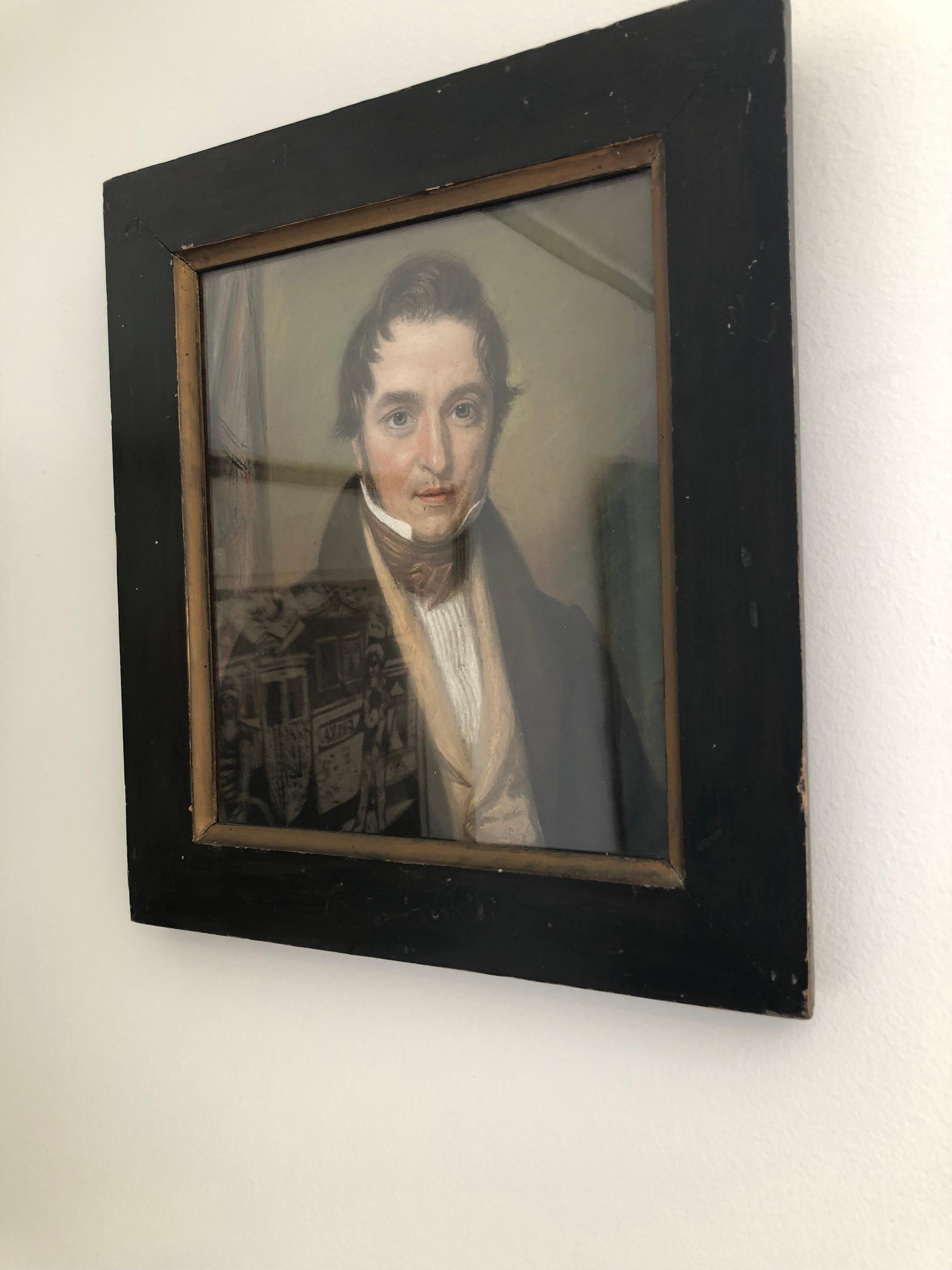 Painted Regency British Portrait For Sale