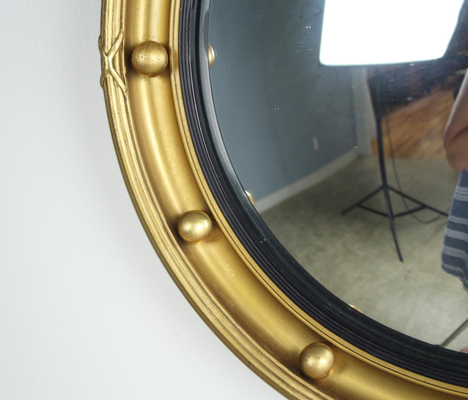 Painted Regency Bulls Eye Convex Mirror