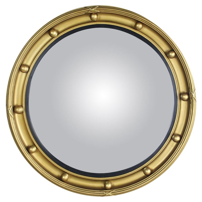 Regency Bulls Eye Convex Mirror For Sale at 1stDibs