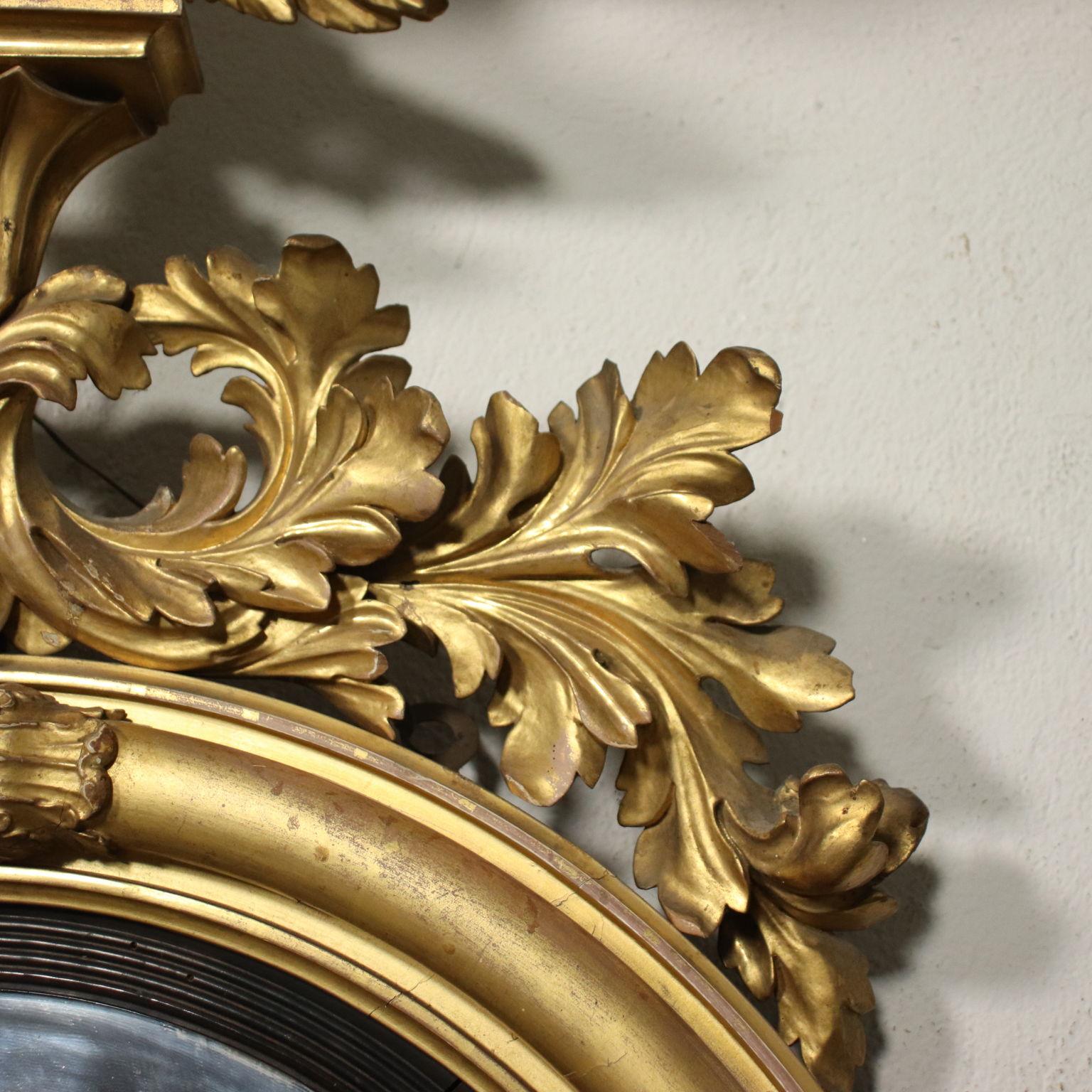 Gilt Regency Bull's Eye Mirror Engkand First Quarter, 19th Century