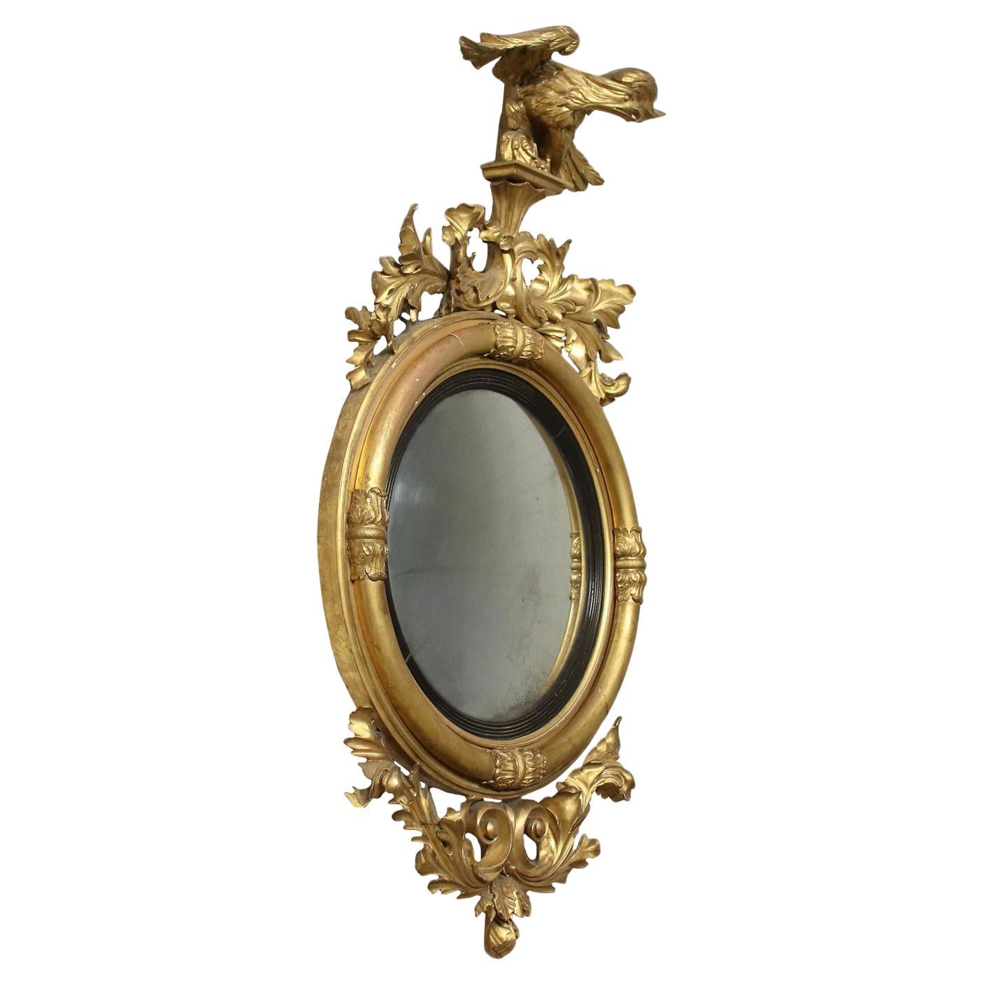 Regency Bull's Eye Mirror Engkand First Quarter, 19th Century