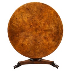 Regency Burr Elm Circular Breakfast Table