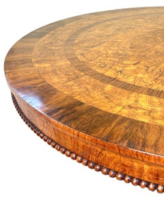 Regency Burr Oak Circular Centre Table