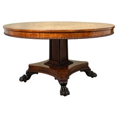 Regency Burr Oak Circular Centre Table