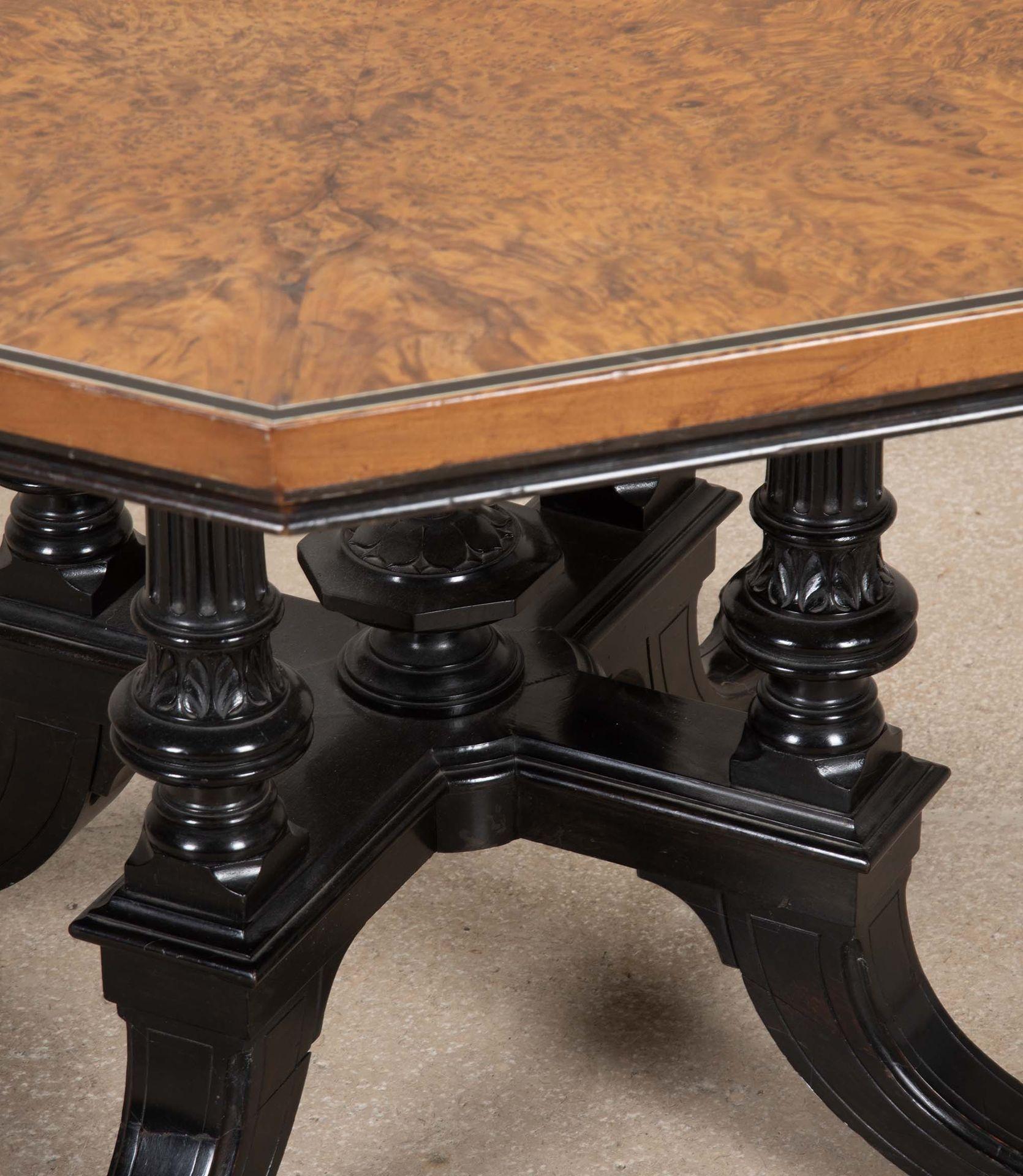 Regency Burr Oak Octaganol Segmented Occasional Table For Sale 4