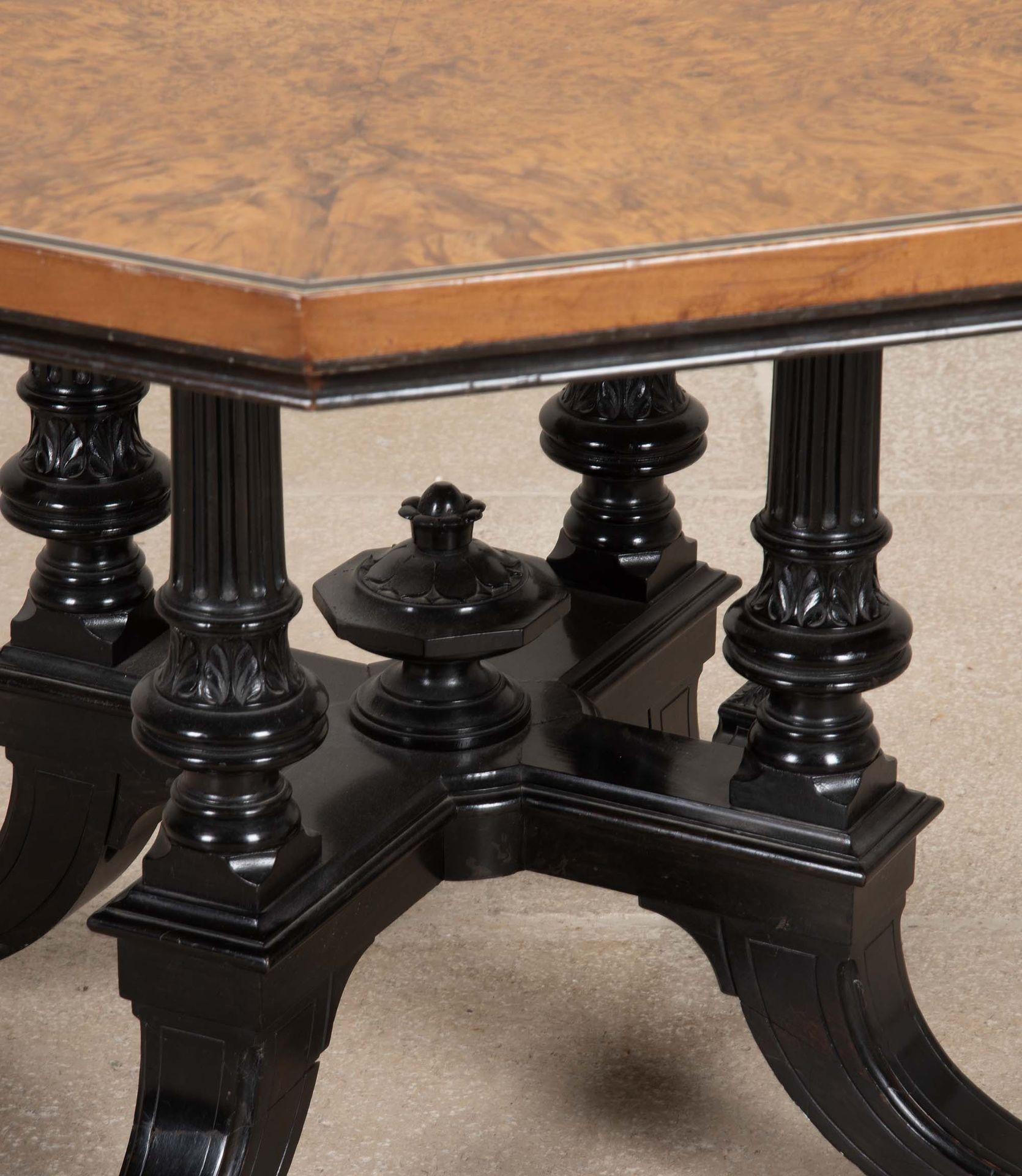 Regency Burr Oak Octaganol Segmented Occasional Table For Sale 5