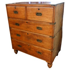 Regency Campaign Chest Military Furniture Mahogany 1810