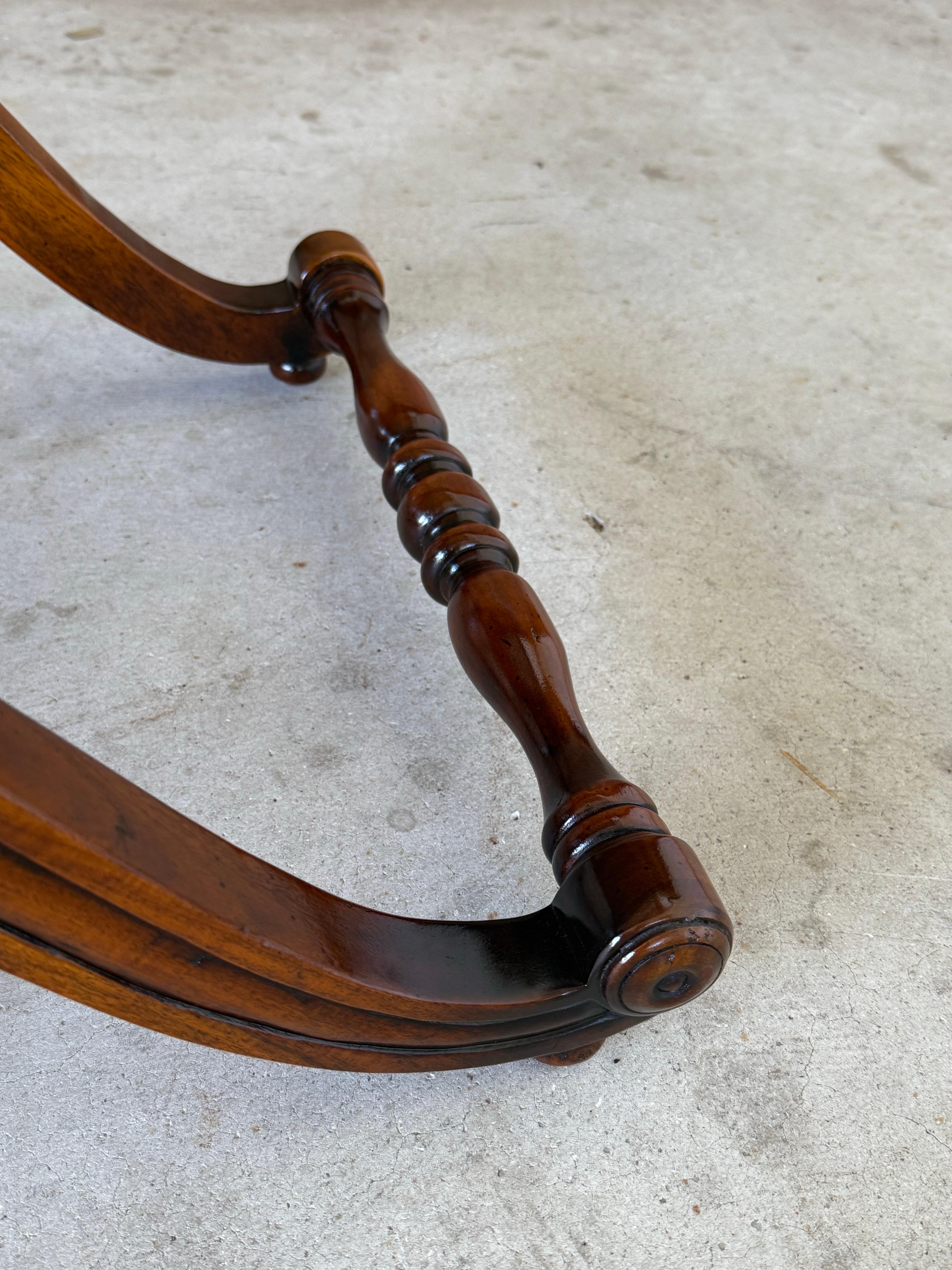 Regency Campaign-Style X-Base Cane Stools in the Manner of Gillows of Lancaster- For Sale 3
