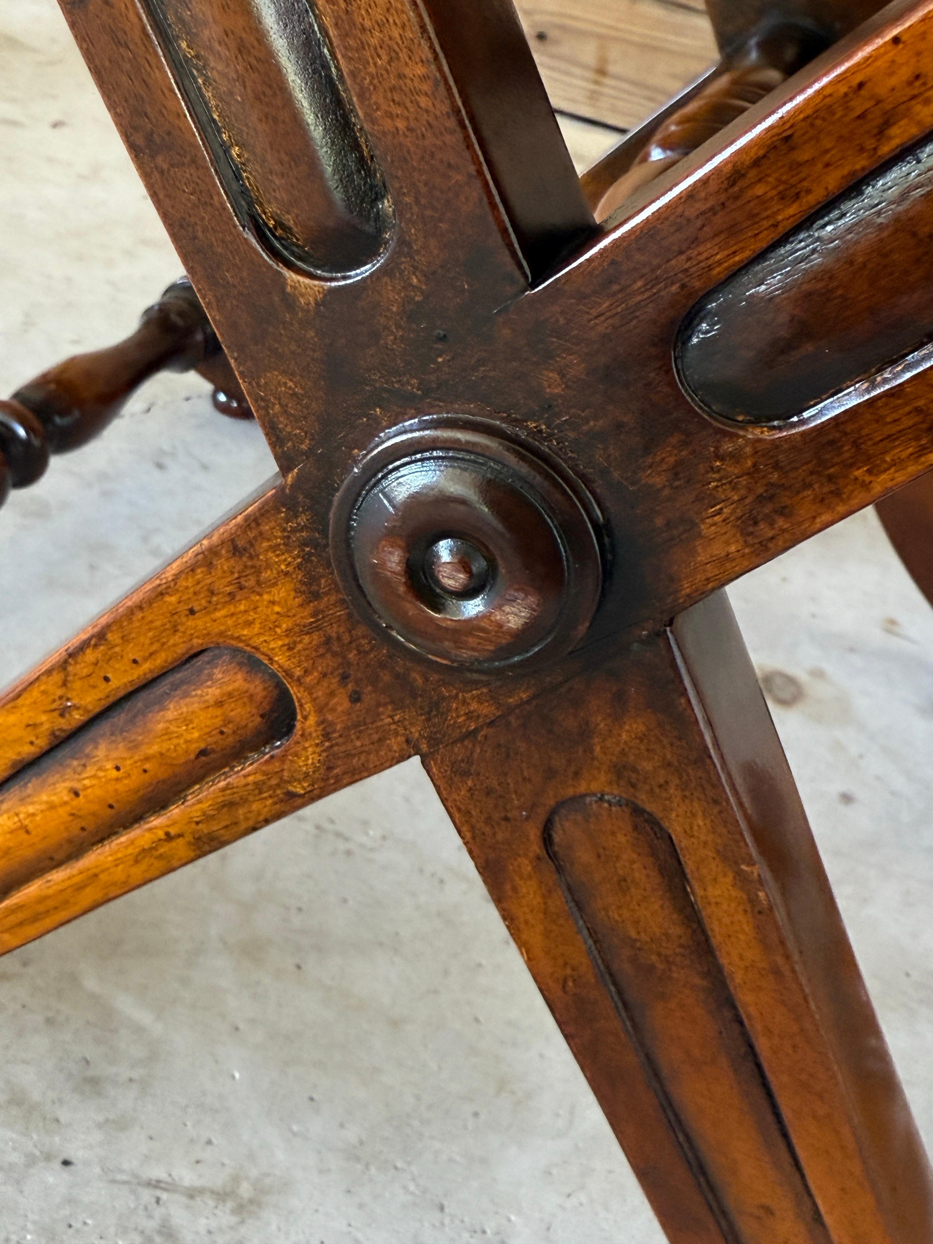 Regency Campaign-Style X-Base Cane Stools in the Manner of Gillows of Lancaster- For Sale 6