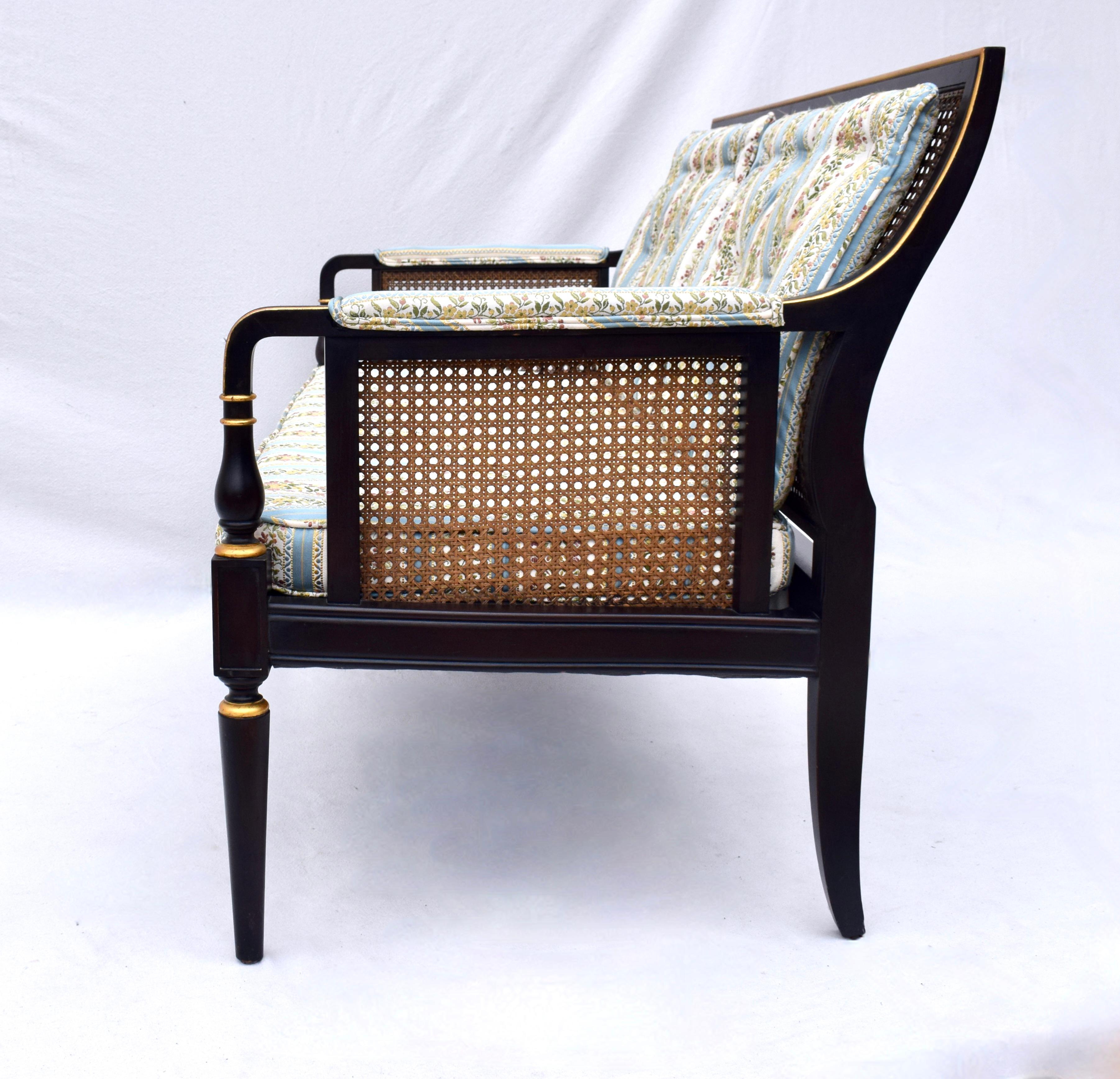Regency-Sessel aus Schilfrohr von Baker Furniture im Angebot 5