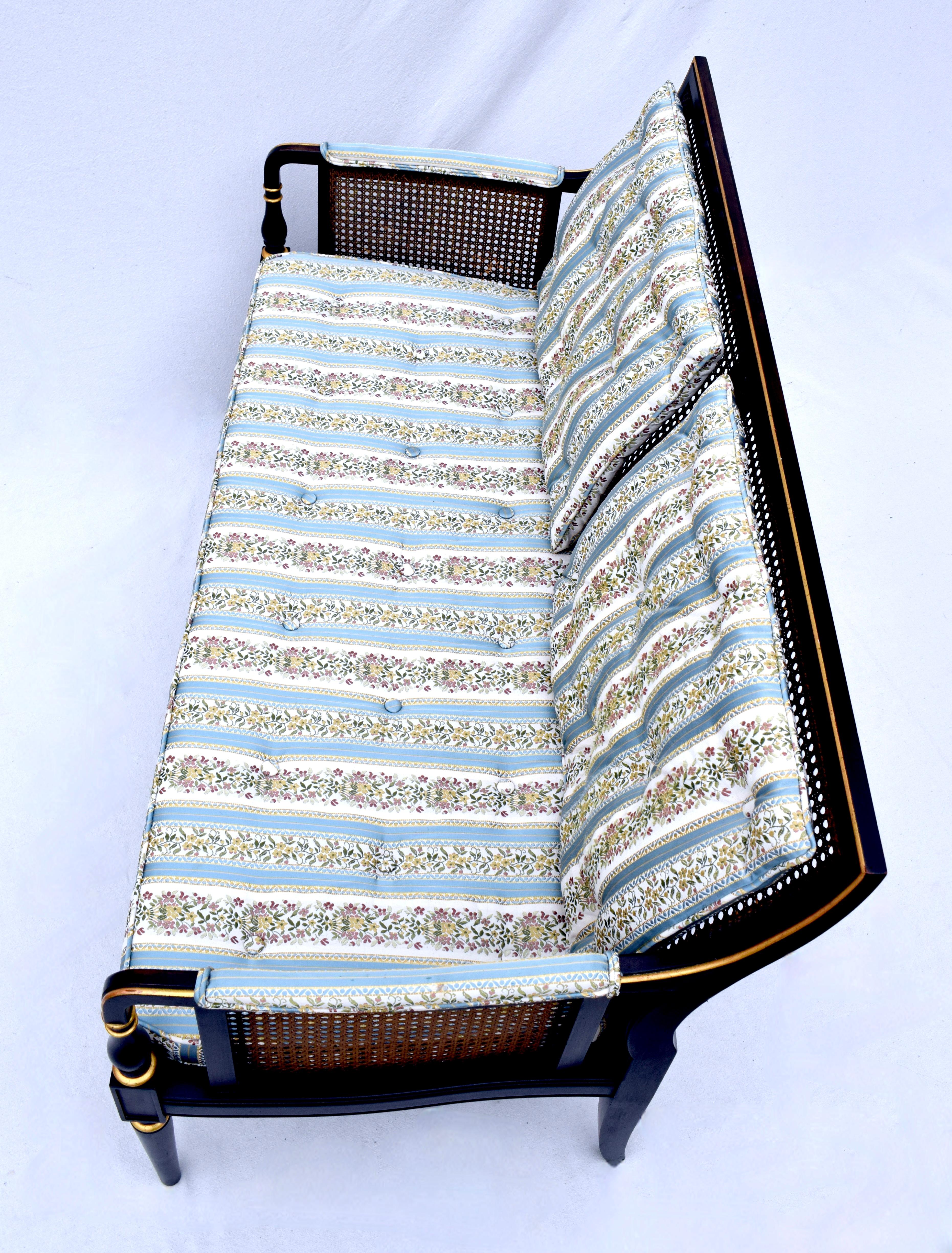 Regency-Sessel aus Schilfrohr von Baker Furniture im Angebot 6
