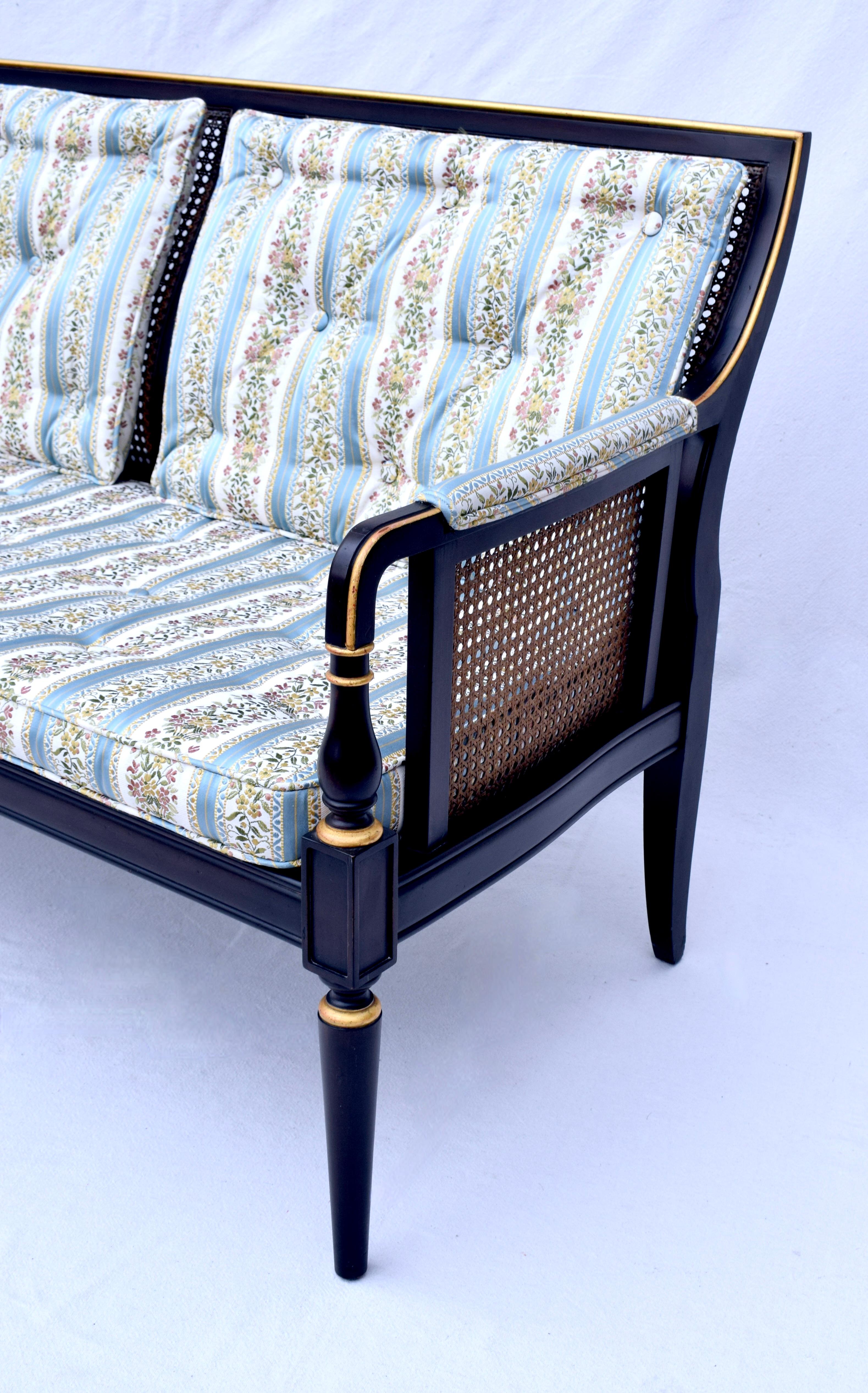Regency-Sessel aus Schilfrohr von Baker Furniture (amerikanisch) im Angebot