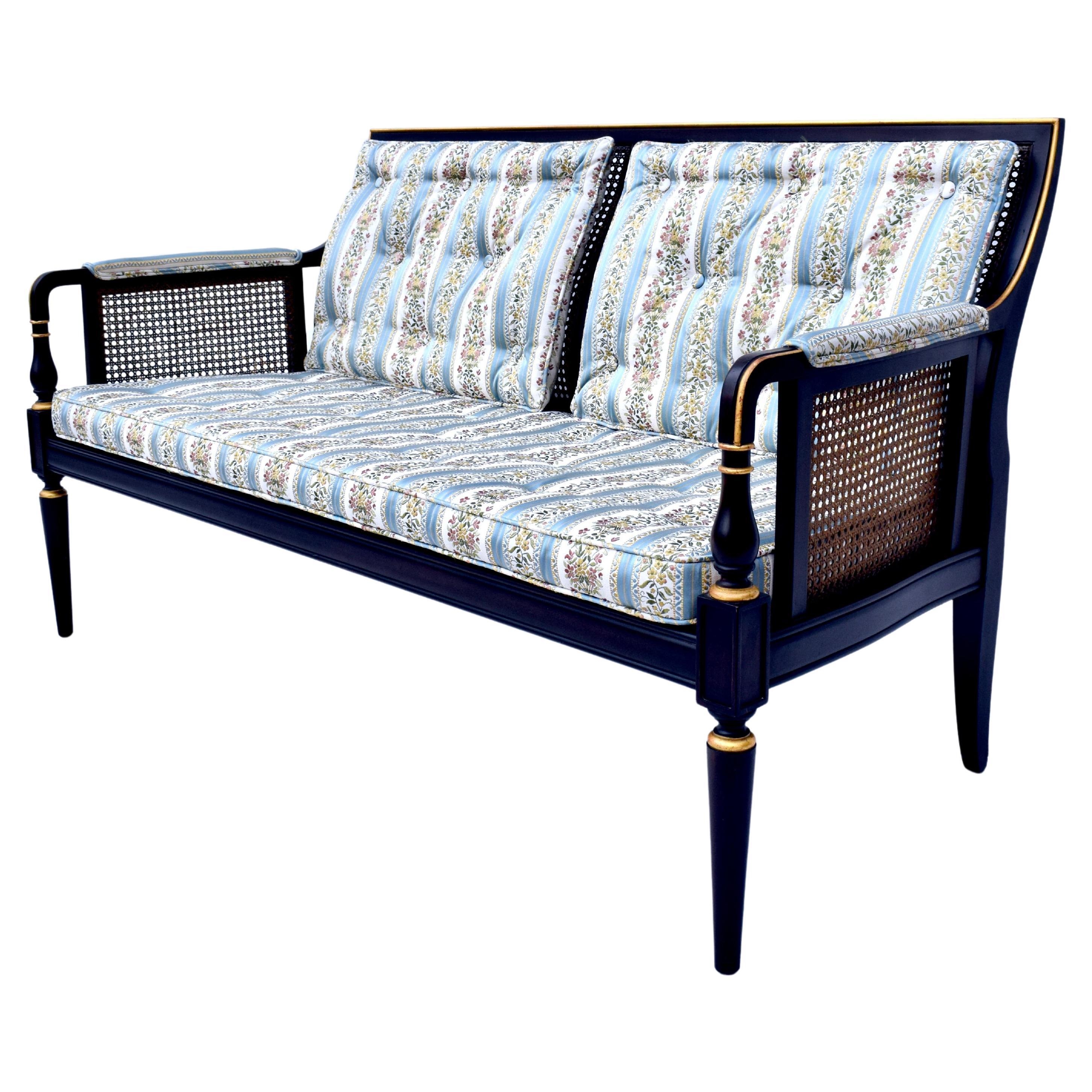 Regency-Sessel aus Schilfrohr von Baker Furniture