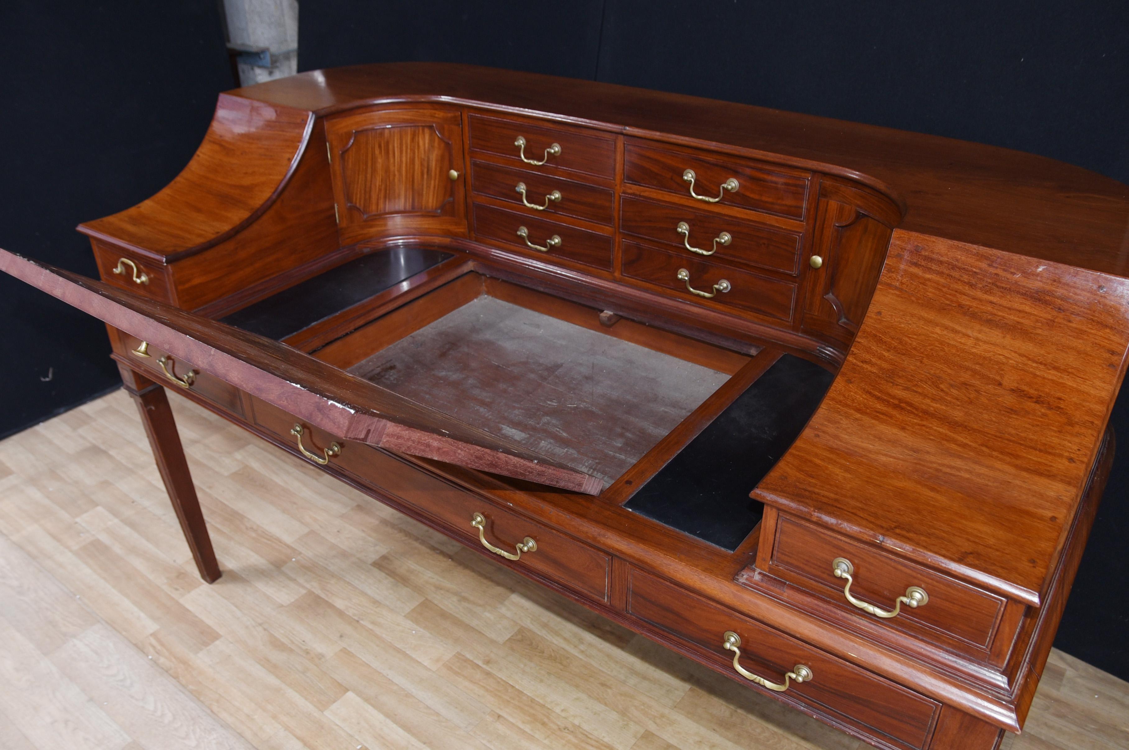 Regency Carlton House Desk Mahogany Writing Table 2