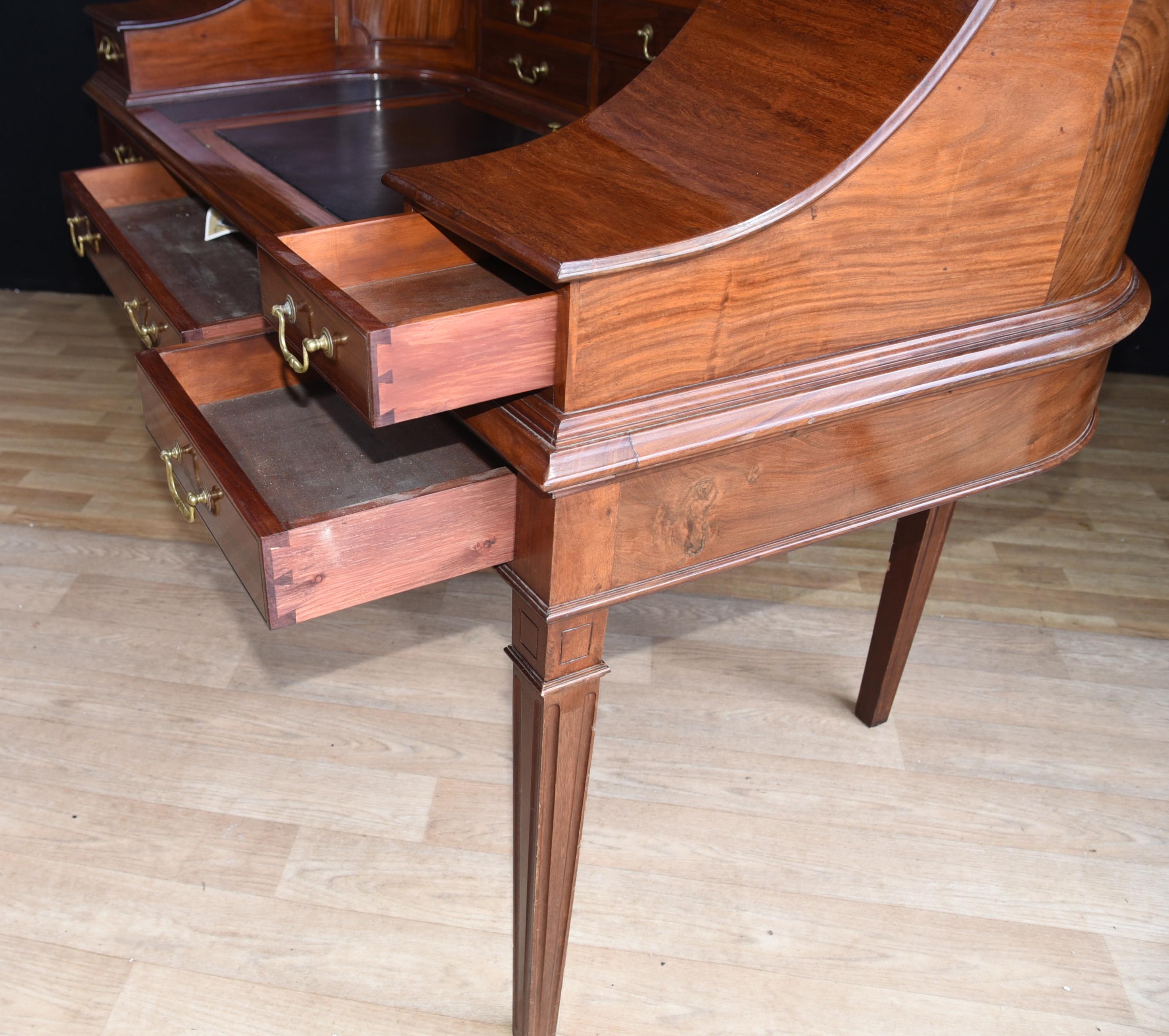 Regency Carlton House Desk Mahogany Writing Table 4