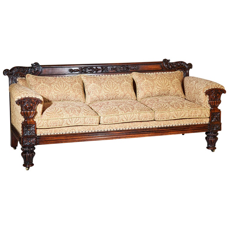 Early 19th Century Large Antique Sofa For Sale at 1stdibs