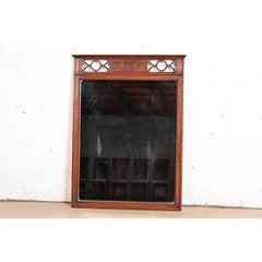 Regency Carved Mahogany Wall Mirror by West Michigan Furniture Co., Circa 1940s