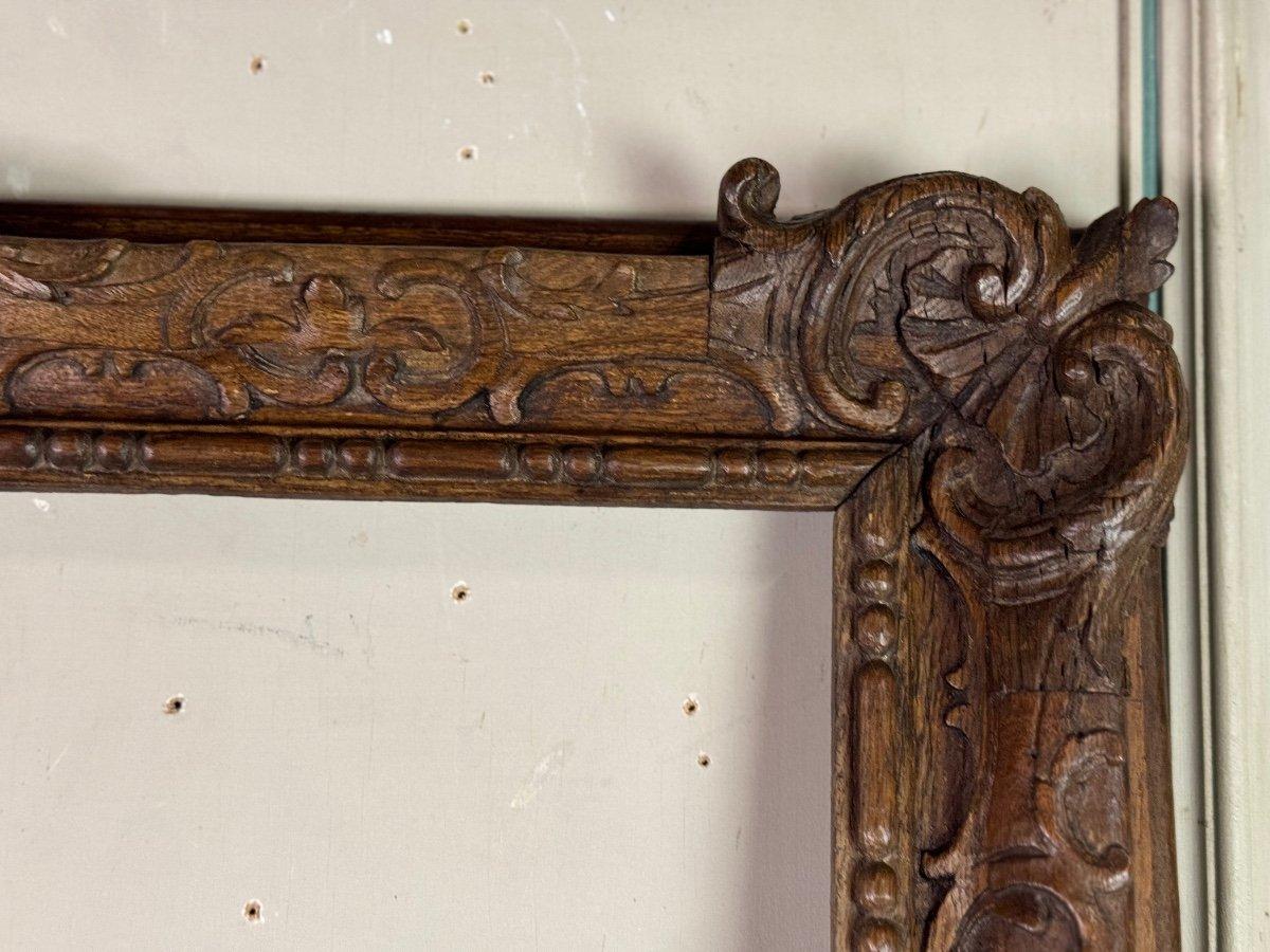 Louis XIV Regency Carved Oak Frame, 18th Century For Sale