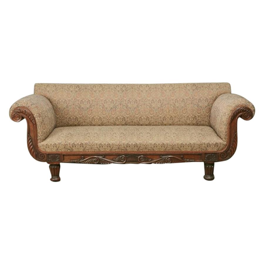 Regency Carved Rosewood Sofa