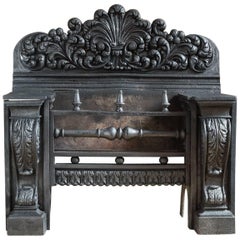 Antique Regency Cast Iron Hobgrate