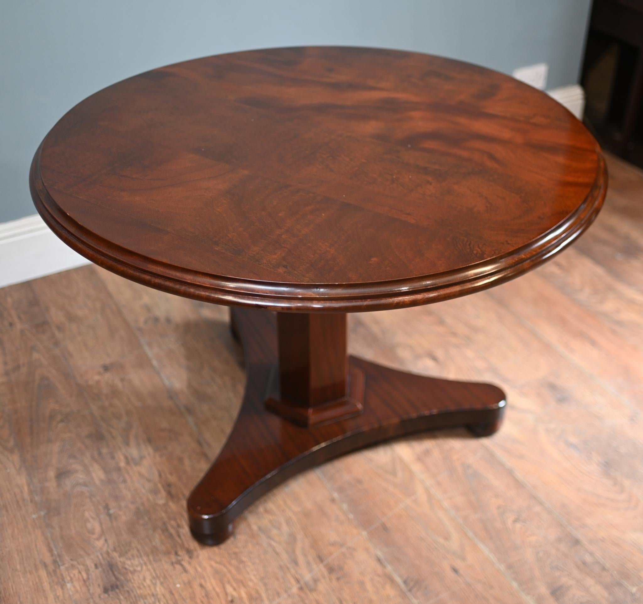 Woodwork Regency Centre Table Flame Mahogany 1840 Supper For Sale