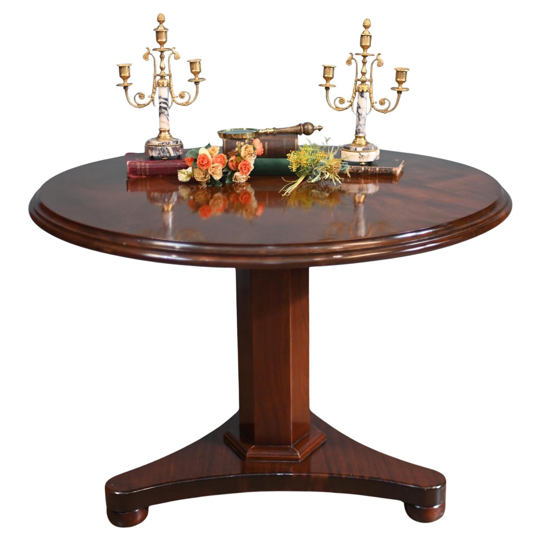 Regency Centre Table Flame Mahogany 1840 Supper For Sale